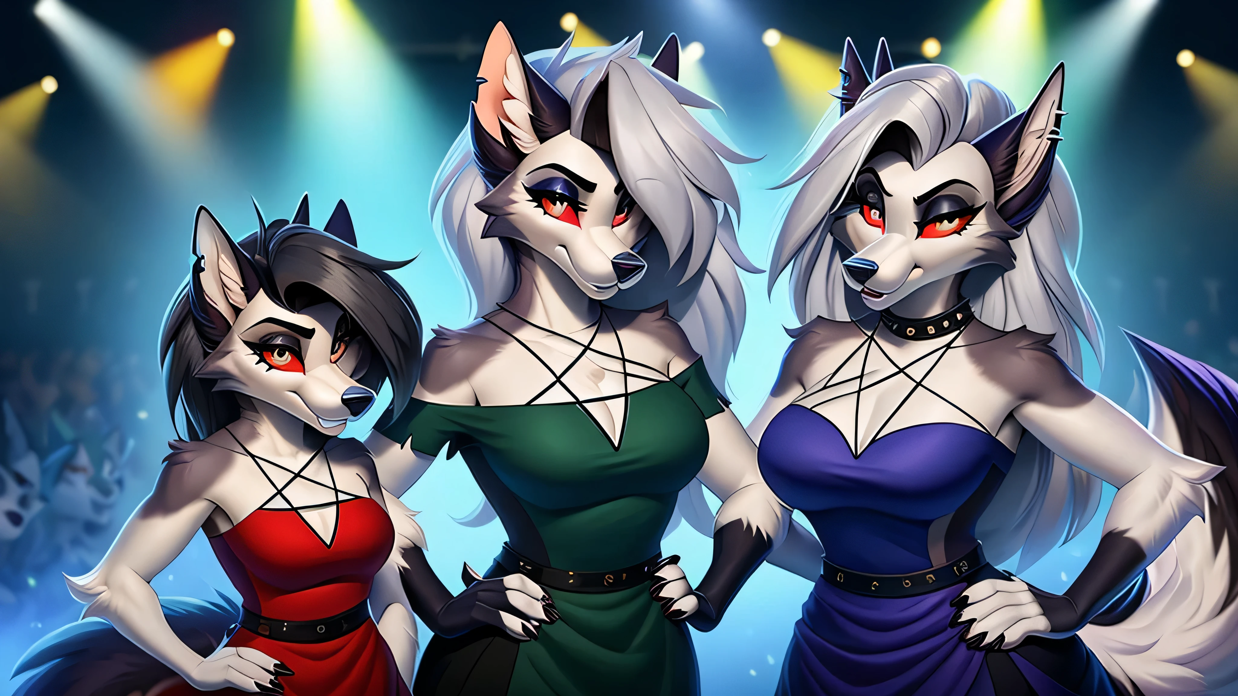 top quality, best quality, High-quality illustrations, masterpiece, super high resolution, detailed background, Burlesque, cabaret, show, absurdres(highly detailed beautiful face and eyes)perfect anatomy, expression, good lighting, cinematic shadow(kemono, furry anthro)assorted poses(sound effects, motion blur),