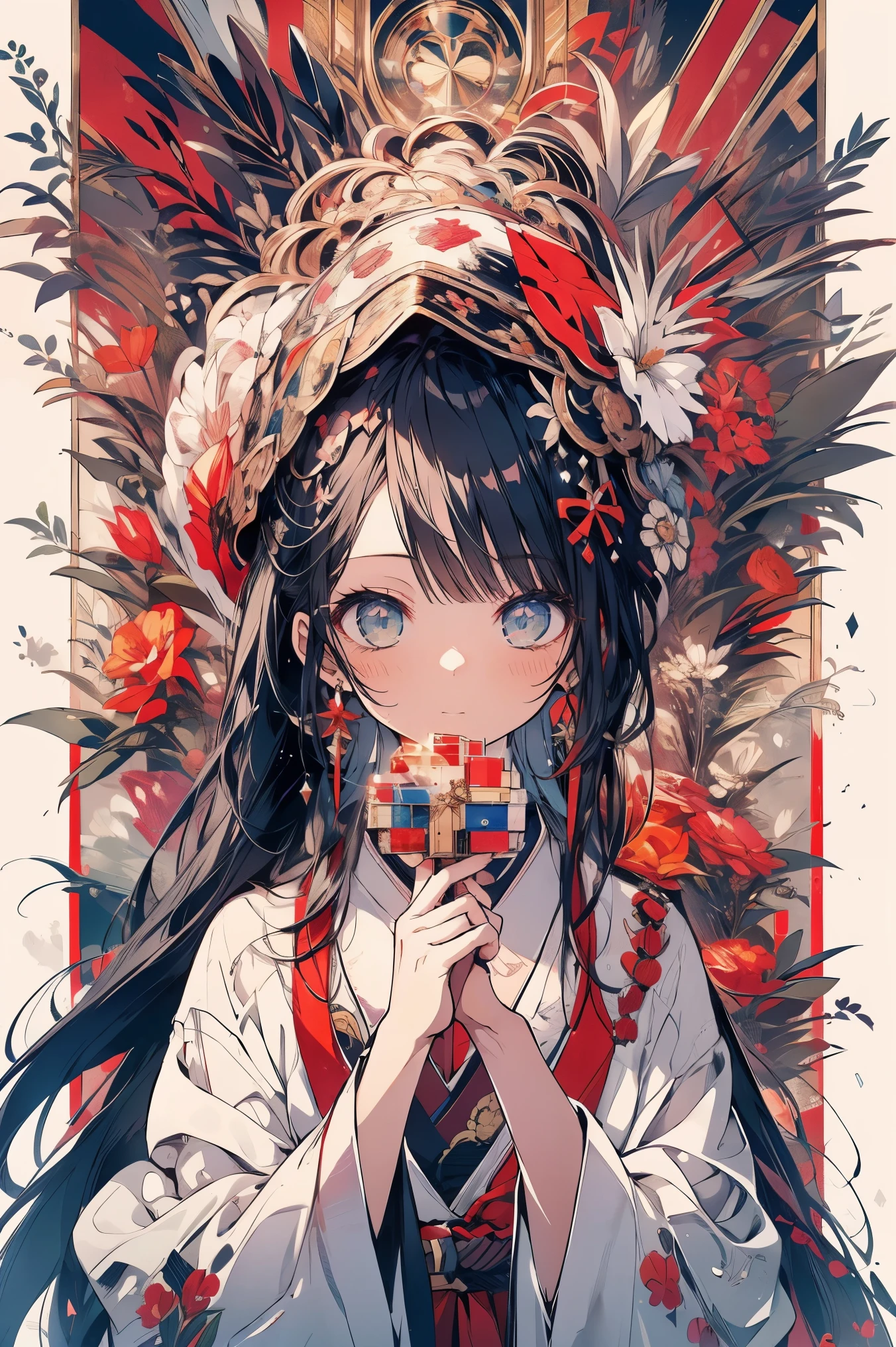 1 girl, alone, Chizuru, More self-denial style, high resolution, human development report, (((best quality, masterpiece))), Super detailed illustrations, [extremely detailed face], (cowboy shooting)