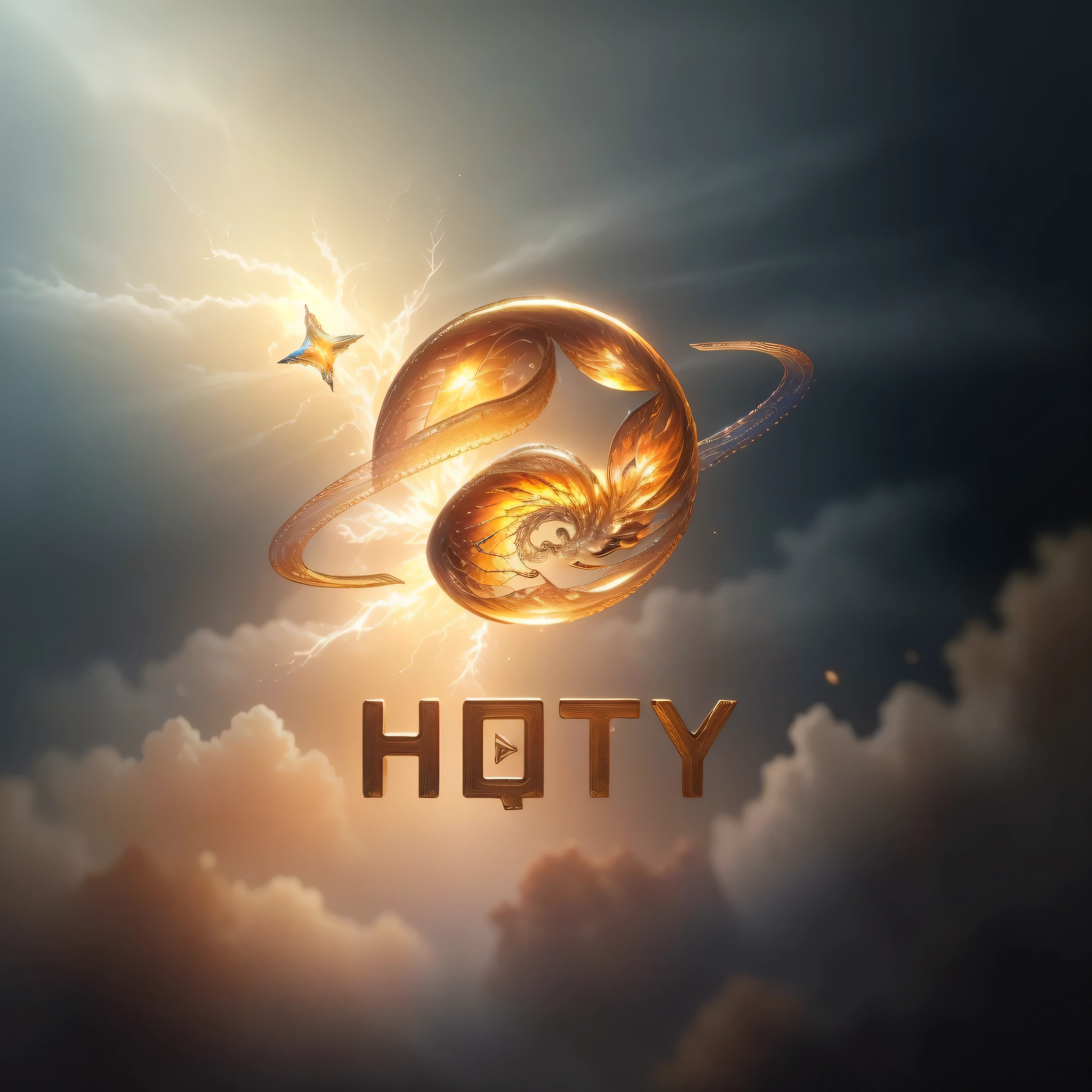 (masterpiece, top quality, best quality, extreme details, highest detail, official art, beauty & aesthetics: 1.2), golden ratio, complete composition, official art, unified 8k wallpaper, super detailed, beauty的, (fractal art: 1.4), Female student rides yellow turtle, Flying over the town, whole body, crystallineAI, from below, splash,crystal,rainbow