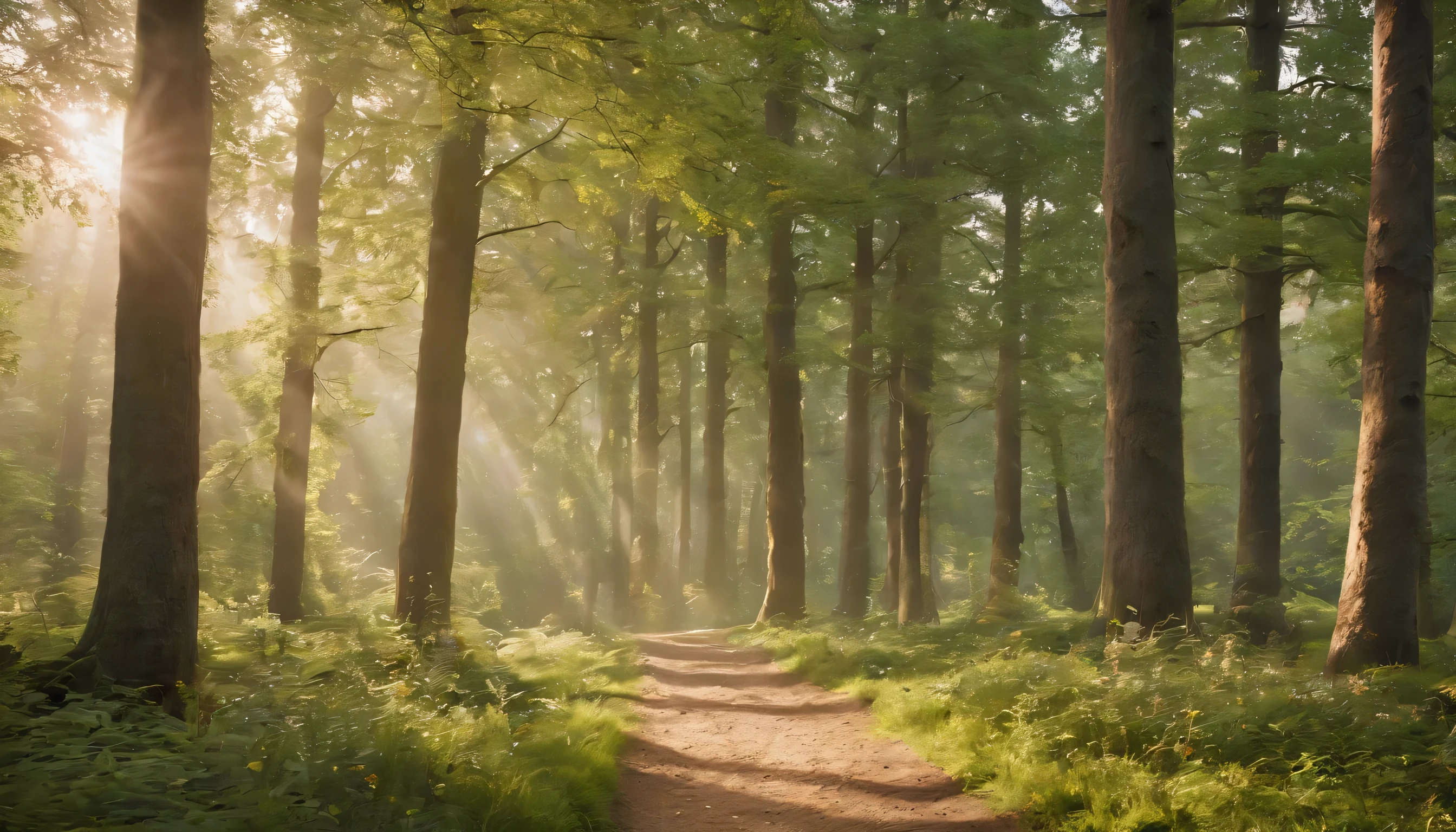 (Highly detailed CG Unity 8K wallpaper、masterpiece、highest quality、Super detailed)、(best lighting、best shadow、very delicate and beautiful)、highest quality、8K、Detailed facial depiction、masterpiece、highest quality、clear image quality、
fresh green tree々A photo of a walk through the tree-lined forest.