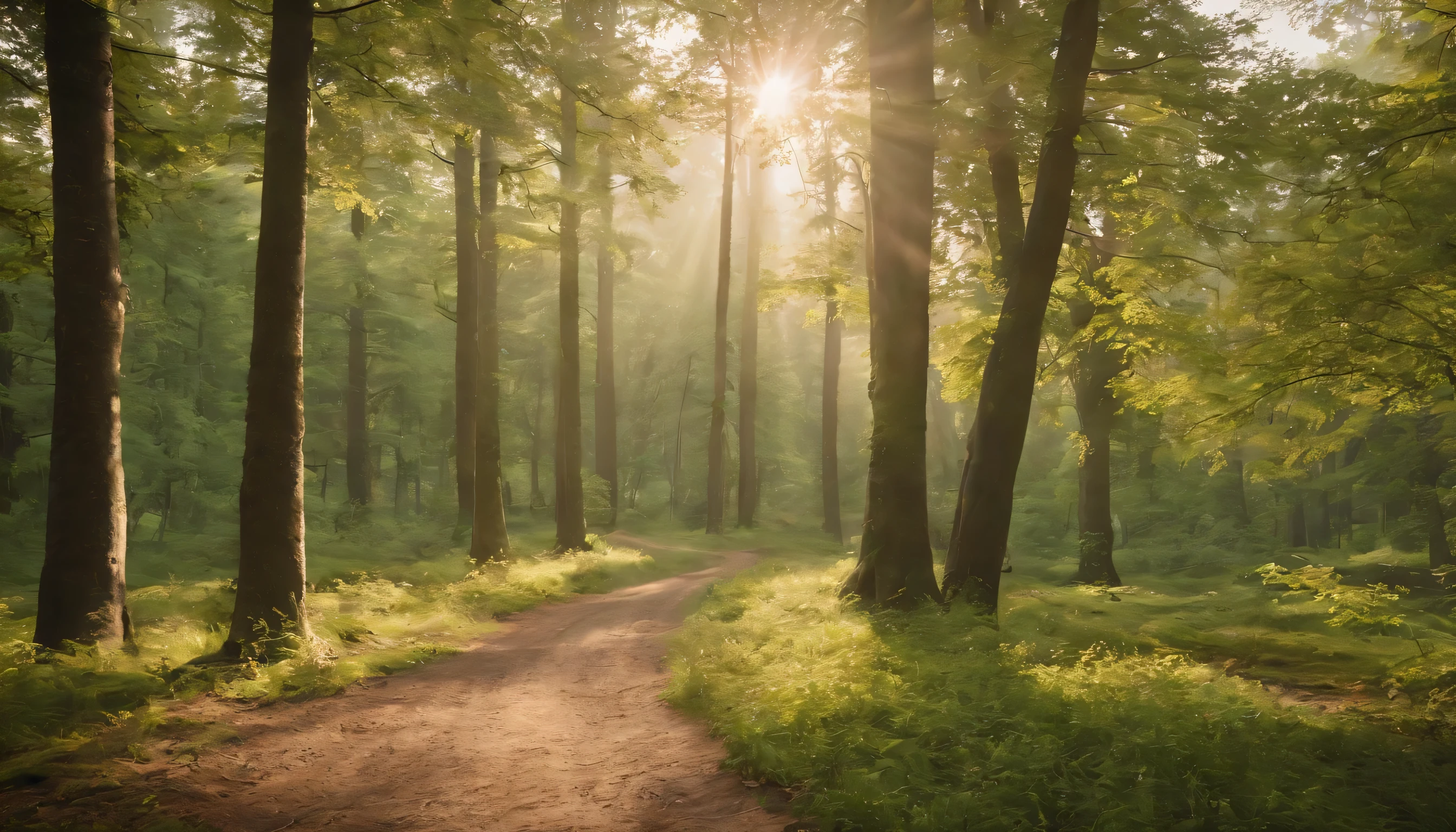 (Highly detailed CG Unity 8K wallpaper、masterpiece、highest quality、Super detailed)、(best lighting、best shadow、very delicate and beautiful)、highest quality、8K、Detailed facial depiction、masterpiece、highest quality、clear image quality、
fresh green tree々A photo of a walk through the tree-lined forest.