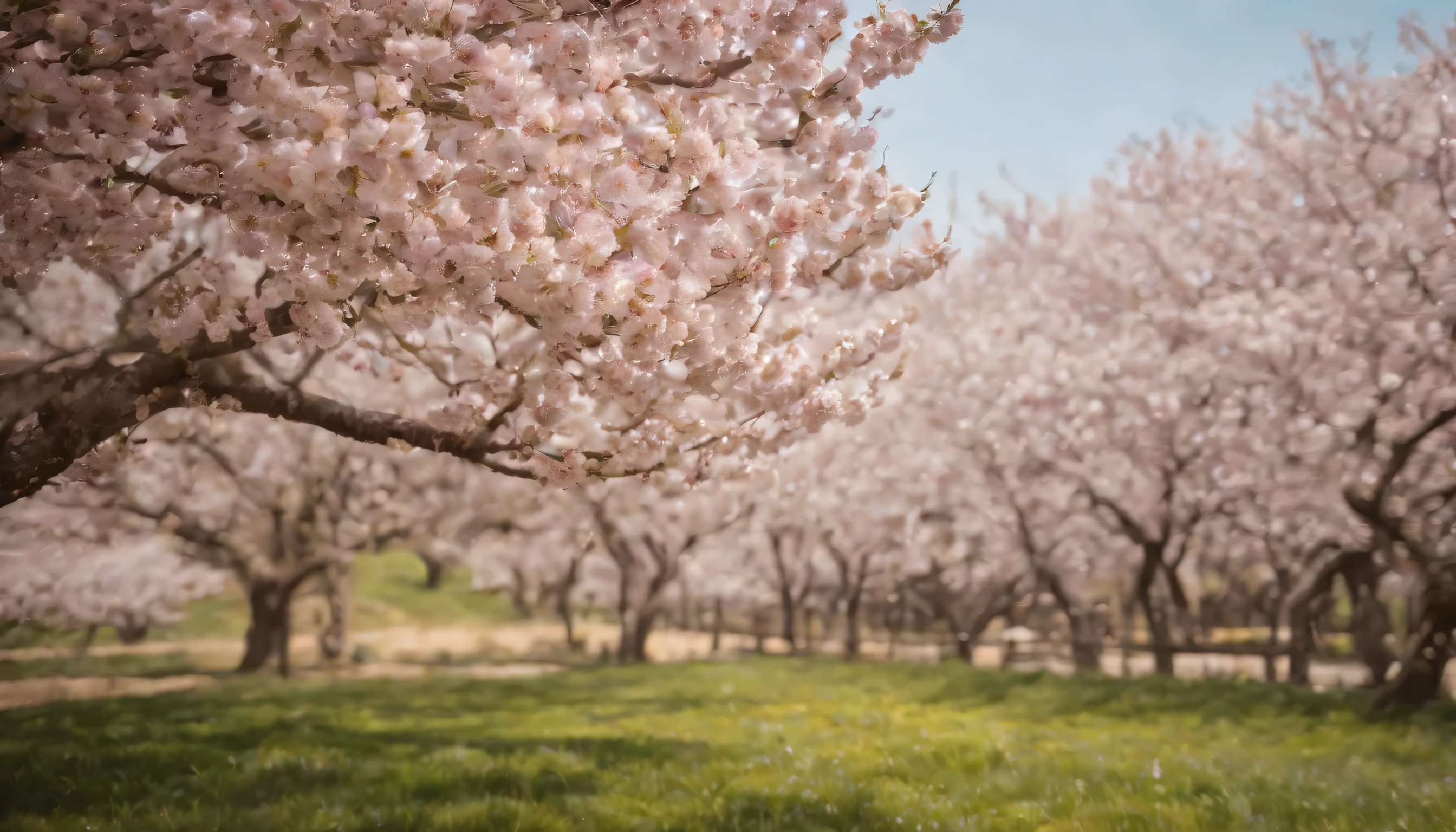 (Highly detailed CG Unity 8K wallpaper、masterpiece、highest quality、Super detailed)、(best lighting、best shadow、very delicate and beautiful)、highest quality、8K、Detailed facial depiction、masterpiece、highest quality、clear image quality、
Landscape photo of cherry blossoms swaying in the spring breeze