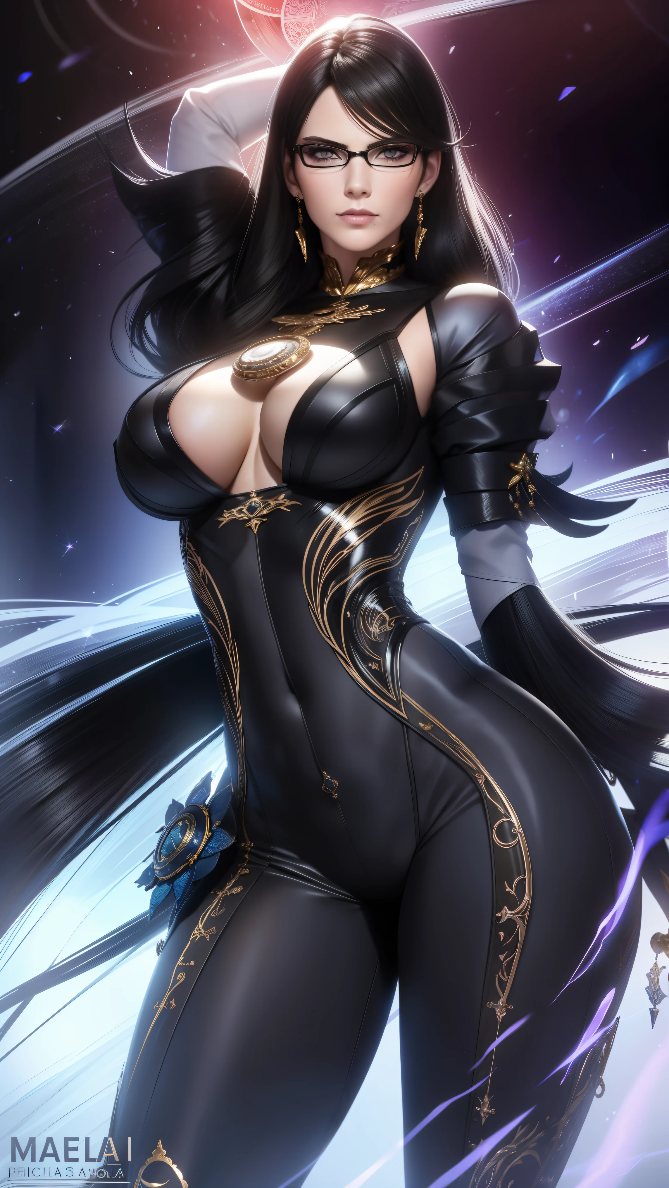 k hd， realisticamente，  Rosto detalhado， corpo detalhado， only，Bayonetta、 mulher madura，1 mulher，only，cabelo de cor morena，pele branca，pale skin，Underboobs，Luz_sorriso，B - Excelente，vestido de porcelana，Cross your arms，lesbian full body，exteriores，a noite，Dynamic Posture，borlas do mamilo、（（hands behind the back）），rosto claro e detalhado、（（Cavidade oral ilegal、dentes retos、You can see it in your mouth））（（Luz frown，Ficar com o rosto vermelho）），peles brilhantes，amassado na pele，realisticamente，obra-prima，mais alta qualidade，A high resolution，Telefocal、de baixo、