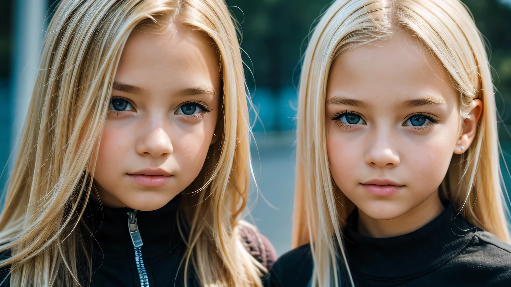 girl blonde kids,  humanoid background iicon.