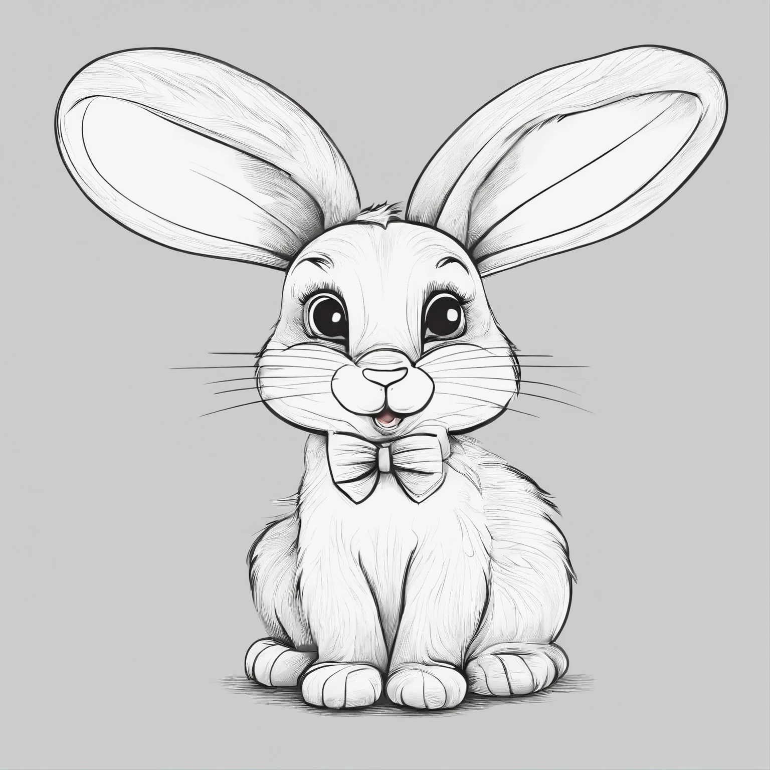 For a cute bunny, you can draw a round body with a fluffy tail, large floppy ears, and big, innocent eyes. Add some rosy cheeks and a tiny nose, and perhaps a bow or small flower accessory for extra charm. High quality