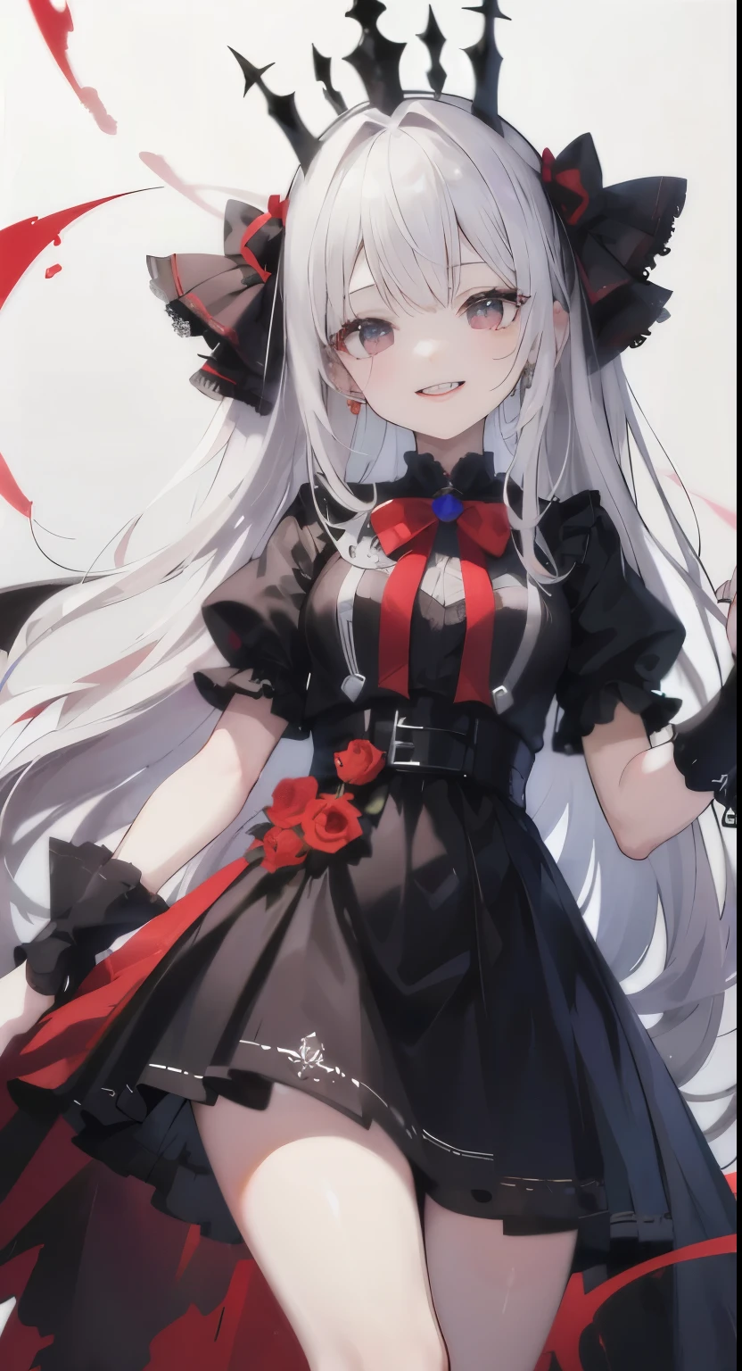 The expression is still a creepy smile,Eliminate gaps between teeth