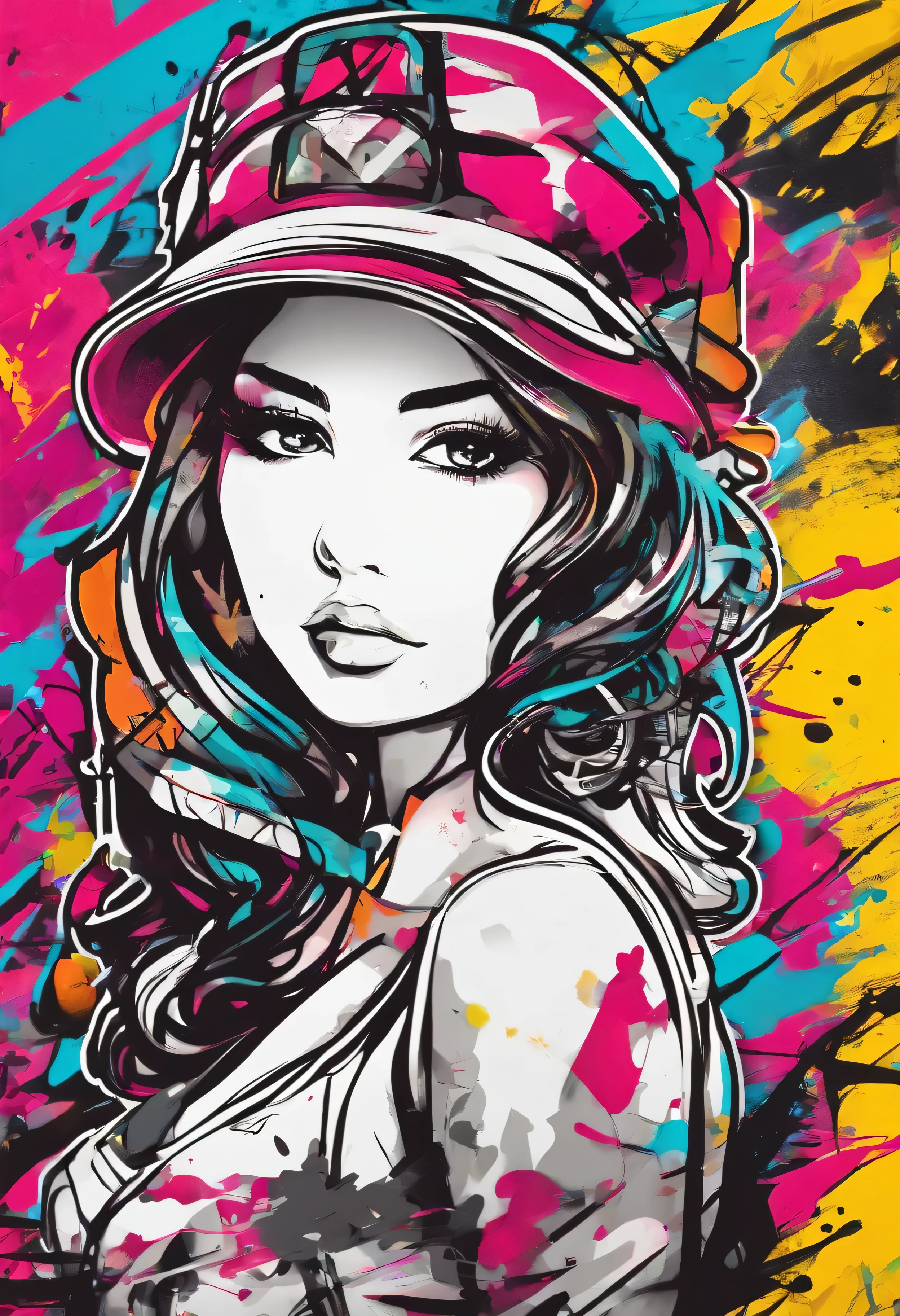 a sticker、sexy girl