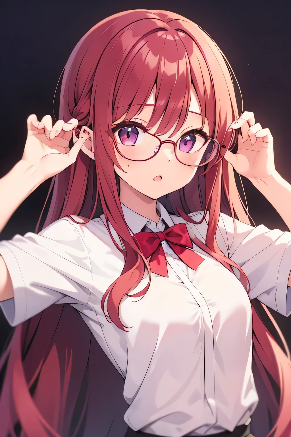 ojksfijsifjaejaej,seamasopfkoapsmfpoafmopamfoa, red hair, wearing glasses, akjdioajksodkawoekwoaekoawkeao