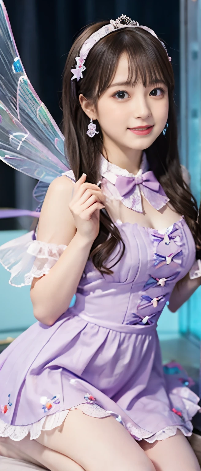 candy fairy tale idol、whole body、good style、、、、Fairy Wings、lollipop mini dress