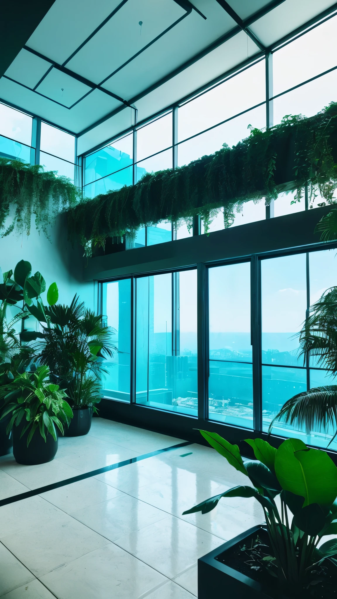 view of a room with a large window and a plant, vaporwave lighting style, vaporwave lighting, 80s aesthetic, synthwave aesthetic, vaporwave lights, 8 0 ies aesthetic, futuristic aesthetic, liminal space aesthetic, sci - fi aesthetics, vaporwave mall aesthetic, vaporwave wallpaper environment, retro-wave vibes, retrofuturist liminal space
2
a view of a room with a large window and a plant, cyberpunk art inspired by Mike Winkelmann, tumblr, retrofuturism, vaporwave lighting style, vaporwave lighting, 80s aesthetic, synthwave aesthetic, vaporwave lights, 8 0 ies aesthetic, futuristic aesthetic, liminal space aesthetic, sci - fi aesthetics, vaporwave mall aesthetic