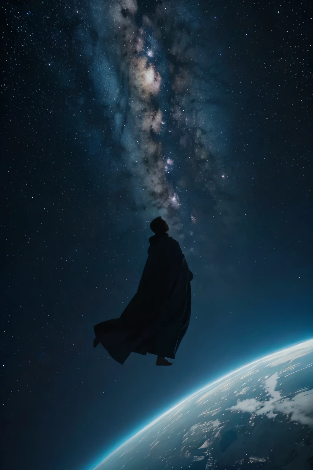 In the dark expanse of space, uma pessoa desperta. Seus olhos se abrem para um mar de estrelas, um forte contraste com a familiar Terra. Enquanto eles acordam, they feel a deep connection with the universe, realizing that they are just a small part of something vast. Neste momento, eles compreendem a unidade de todas as coisas, transcending your individual self and embracing the limitless possibilities of cosmic consciousness.