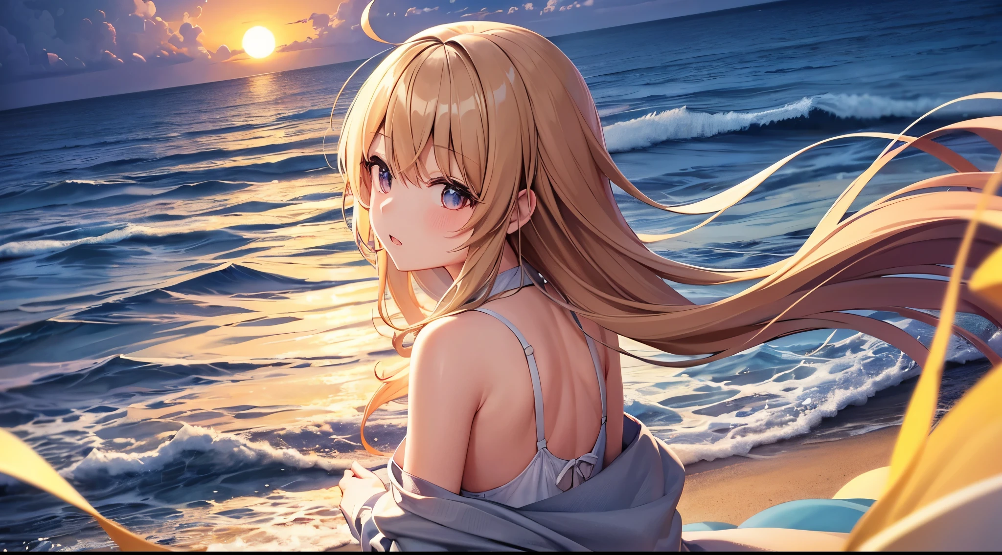 plot: The back of a girl in white clothes. Her small figure can be seen in the distance.「シーブリーズart」teeth、This is a story about creating casual style., 海をテーマにしたArtisticでスタイリッシュなbackground painting.。The main character is、He is a young artist with free thinking and creativity.、Passionate about making art： the sea。 物語teeth、主people公が小さな海辺の町に足を踏み入れるところから始まります。ここteeth、Waveの音が聞こえるScenic locationで、Rich in nature that inspires art。The main character is、このBeautiful sea worldをbackground paintingとして描きたいと思います.。 The main character is、Brainstorm ideas while relaxing in a seaside café or on beach。The sea breeze blows comfortably through、Waveの音 inspires creativity。Colorfulパラソルとbeachタオル、Stylish elements such as hammocks are overflowing around、The protagonist wants to add his own personality to the art： incorporating them into the painting.。 In the middle of the story、主people公が海辺でロマンチックなsunsetを眺めるシーンが描かれています。The moment the sun sets into the sea、It&#39;s a wonderful and moving scene。The main character is、Expressing the beauty of the sky and sea illuminated by sunset in the background painting、creates a romantic atmosphere。 Pure、The main character is a man at the seaside々We will also make efforts to portray the success of。。Waveに乗るsurfer、Children playing on beach、beachパーティーの賑わい, wait、海辺のシーンteethbackground paintingに含まれています.。これらのシーンteeth、Enhances the casual and artistic atmosphere。 エンディングでteeth、主people公なら「シーブリーズart」Complete the work titled。It is a masterpiece that perfectly expresses the free artistic atmosphere of the seaside.。viewer、by looking at photos、You will feel the charm of the sea and the richness of creativity。 word selection: sea breeze、art：、Sea、background painting、casual、Artistic、Snazzy、free thinking、creativity、Inspiration、Small town、Scenic location、Waveの音、Natural、Beautiful sea world、Cafe、beach、sea breeze、Wave、Colorful、Sun umbrella、beachタオル、hammock、personality、𝓡𝓸𝓶𝓪𝓷𝓽𝓲𝓬、sunset、Spectacular、migration、The beauty of the sky and sea、people々Activities、surfer、play on the sandy beach、beachパーティー、buzzer sound、completion、masterpiece、The charm of the sea、creativity