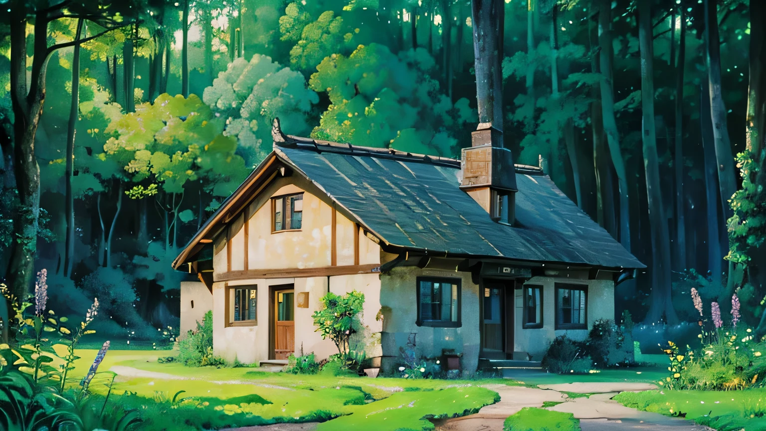 In a quiet and charming countryside setting, An old folk house nestled in lush greenery, people々depicting the rich heritage of. Studio Ghibli style, Every intricate detail seems to come to life, Immerse yourself in a world of wonder and nostalgia.
(masterpiece:1.21), (highest quality:1.331), (super detailed), (very best illustration), ((wonderful)), (hyper quality),
gorgeous and rich graphics, (very detailed and beautiful:1.21), 8K, wallpaper, (beautiful lighting), soft light,
delicate composition