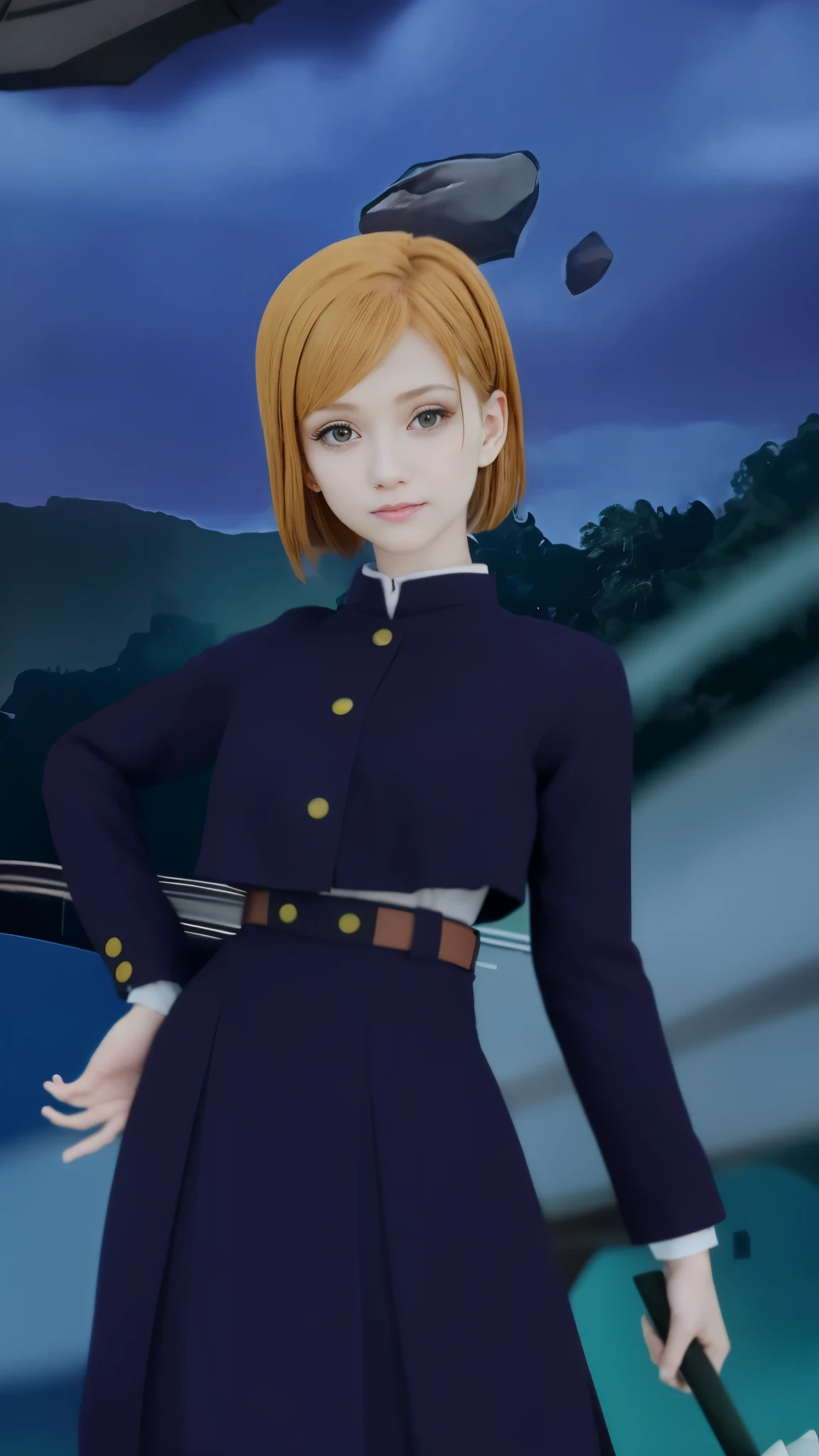 (8k, best quality, masterpiece:1.2), (realistic, photo-realistic:1.37), ultra-detailed, 1 girl, cute, solo, beautiful detailed sky, detailed cafe, night, sitting, dating, (nose blush), (smile:1.15), (closed mouth) small breasts, beautiful detailed eyes, (collared shirt:1.1), night, wet, business attire, rain, white lace, (short hair:1.2), floating hair NovaFrogStyle, cute face