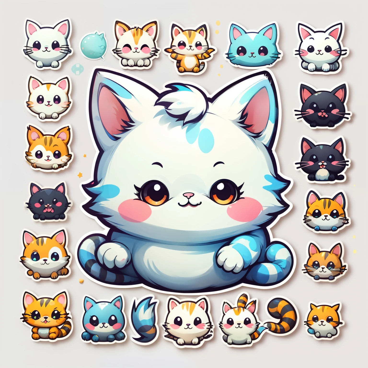 glue,1 cat,cute,cute,cute,cute,chibi simple background,