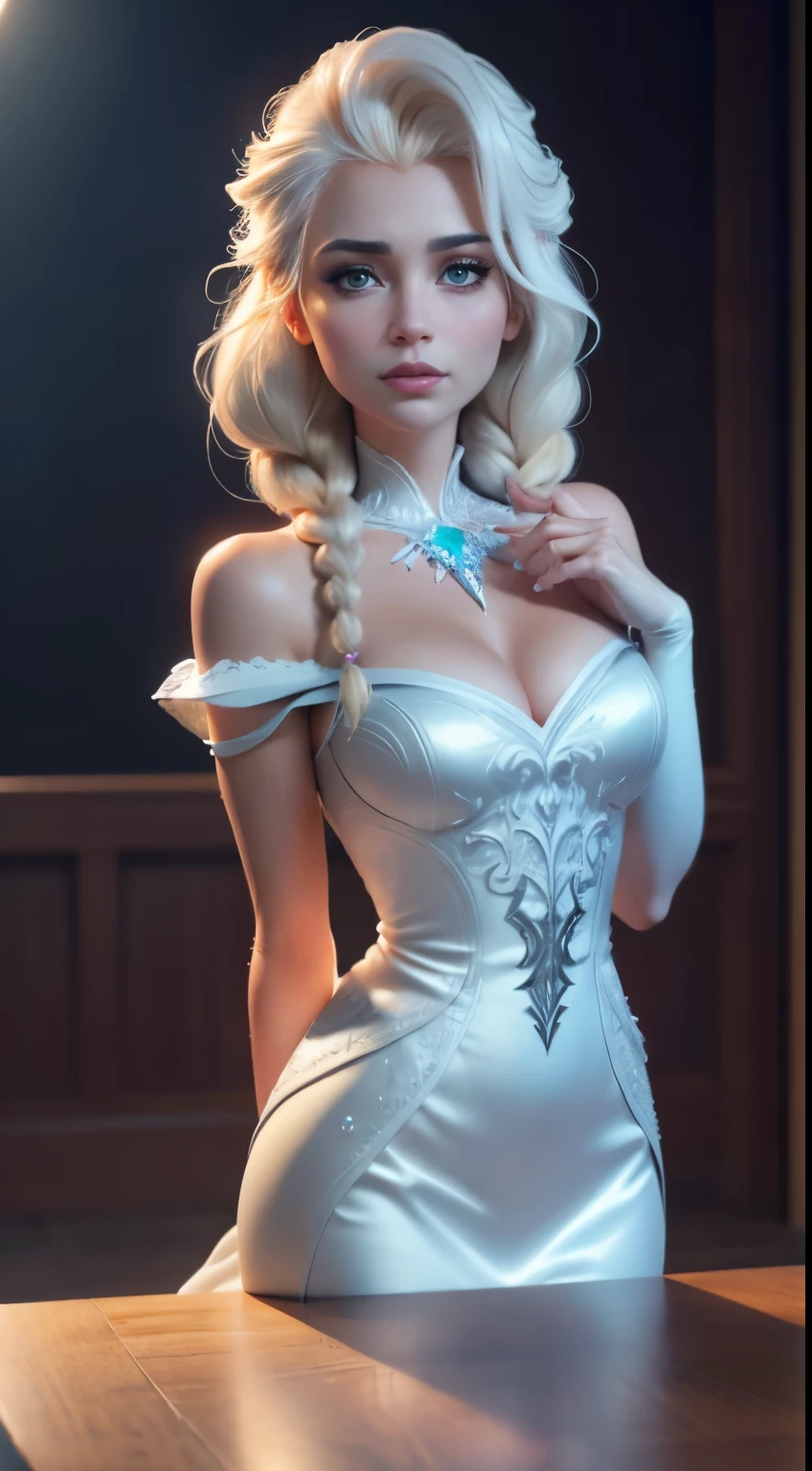 (elsa frozen-rose quartz SU mezclando modelos .) (ultra FUSIÓN) Highly detailed CG unity 8k wallpaper, style shot, complex, high detail, dramatic, highest quality movie still image, very detailed, masterpiece, best quality, character design, Elsa, Elsa from Frozen,Diamante Rosado fusión (( Dark style)), realistic ultra-detailed rendering style, natural light, sharp character design, (hard focus, 8k), (((natural skin texture))), 8k textures, soft cinematic lighting, adobe lightroom, dark room, hdr, Sophisticated, Elegant, Rich Detail, Sharp Focuilm Look) )), Soothing Tones, Detail Frenzy, Intricate Detail, Super Detail, Low Contrast, Soft Film Lighting, Dull Colors, Exposure Blending, HDR, Fade, 35mm, f/1.4, ISO64, f16, 25 sec.