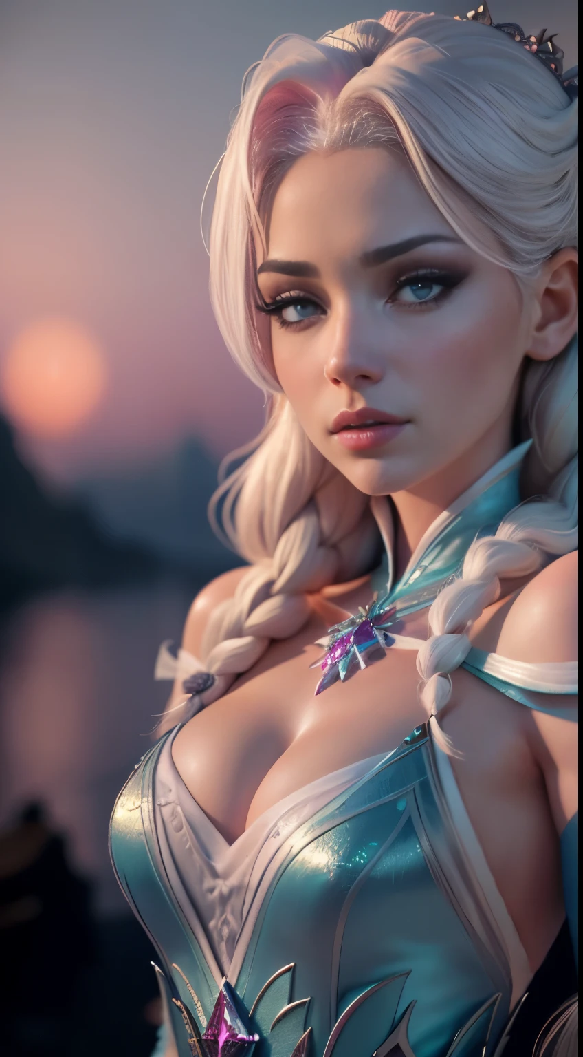 (elsa frozen-rose quartz SU mezclando modelos .) (ultra FUSIÓN) Highly detailed CG unity 8k wallpaper, style shot, complex, high detail, dramatic, highest quality movie still image, very detailed, masterpiece, best quality, character design, Elsa, Elsa from Frozen,Diamante Rosado fusión (( Dark style)), realistic ultra-detailed rendering style, natural light, sharp character design, (hard focus, 8k), (((natural skin texture))), 8k textures, soft cinematic lighting, adobe lightroom, dark room, hdr, Sophisticated, Elegant, Rich Detail, Sharp Focuilm Look) )), Soothing Tones, Detail Frenzy, Intricate Detail, Super Detail, Low Contrast, Soft Film Lighting, Dull Colors, Exposure Blending, HDR, Fade, 35mm, f/1.4, ISO64, f16, 25 sec.