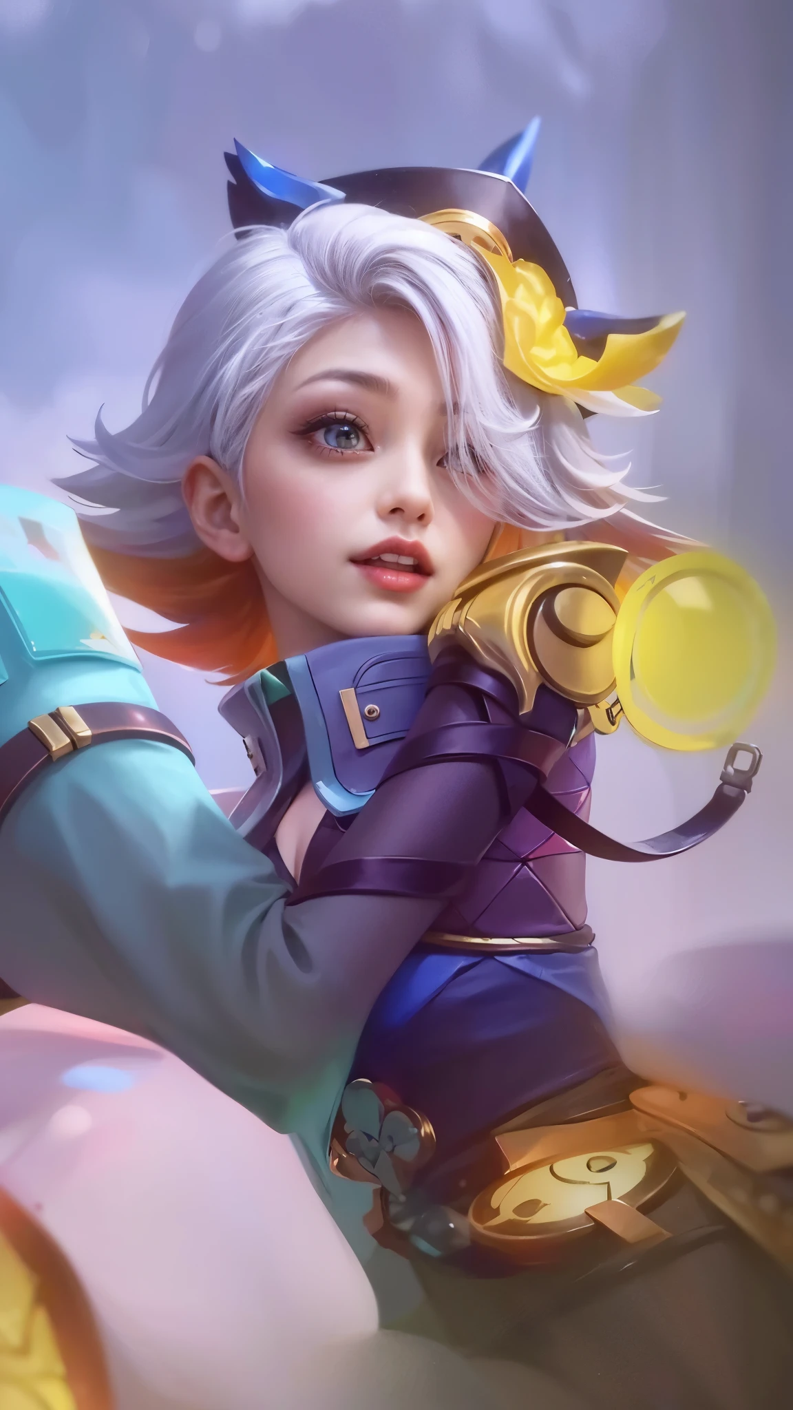 (8k, RAW photo, photorealistic:1.25) ,( lipgloss, eyelashes, gloss-face, glossy skin, best quality, ultra highres, depth of field, chromatic aberration, caustics, Broad lighting, natural shading,Kpop idol) looking at viewer with a serene and goddess-like happiness, a close up of a woman wearing a red hood like a ruby wearing a patch over one eye, shadowbringers cinematic, 4 k detail fantasy, a beautiful fantasy empress, game cg, xianxia fantasy, xianxia hero, 2. 5 d cgi anime fantasy artwork, cinematic goddess close shot, ruan jia and artgerm, wow 4 k detail fantasy, hyperdetailed fantasy character.