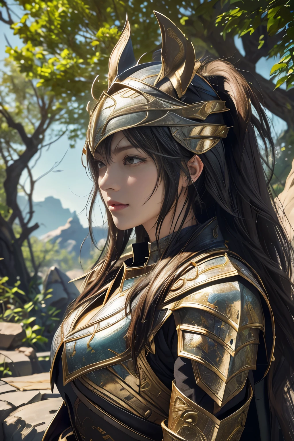 Game art，The best picture quality，Highest resolution，8K，(A bust photograph)，(Portrait)，(Head close-up:1.5)，(Rule of thirds)，Unreal Engine 5 rendering works， (The Girl of the Future)，(Female Warrior)， 
20岁少女，((Hunter))，An eye rich in detail，(Big breasts)，优雅高贵，冷漠，勇敢的，
（Medieval-style fur combat clothing，Glowing magic lines，Animal skin clothing with rich details），Medieval Lady Knight，Medieval ranger，
拍照姿势，简单背景，Movie lights，Ray tracing，Game CG，((3D Unreal Engine))，oc渲染反射纹