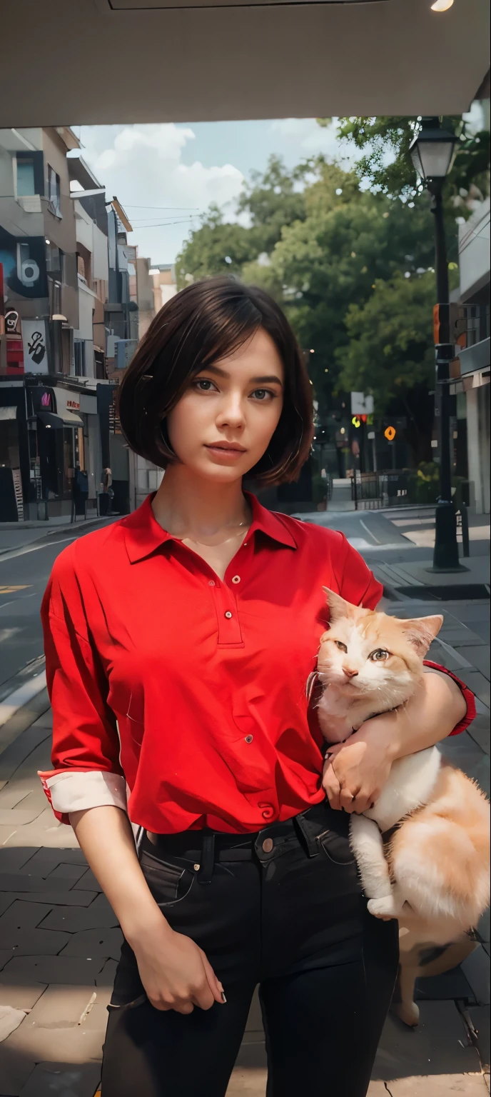 red polo shirt