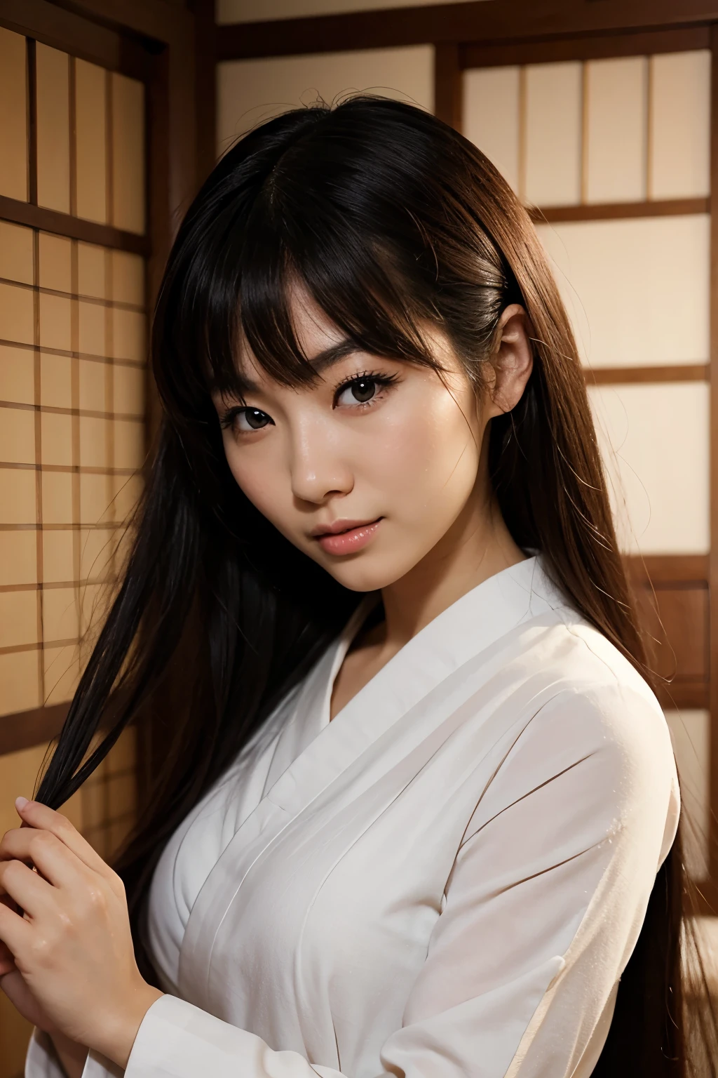 Beautiful japanese spirit woman