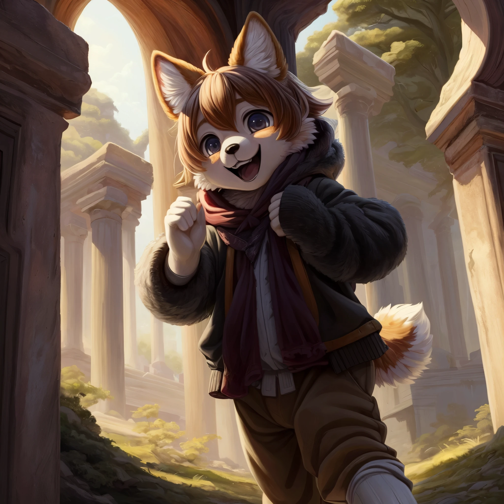 super high resolution, detailed background, World Heritage Site, 6+boys, 6+girls, Happy, joyful, absurdres(Photos of solo travelers)(kemono, furry anthro),