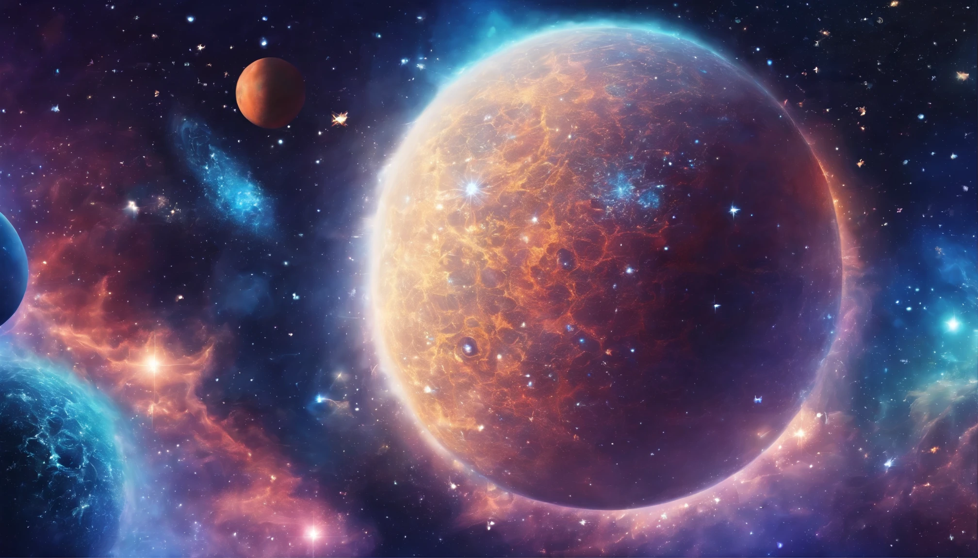 BLUE beautiful universe One Planet fantasy many small stars