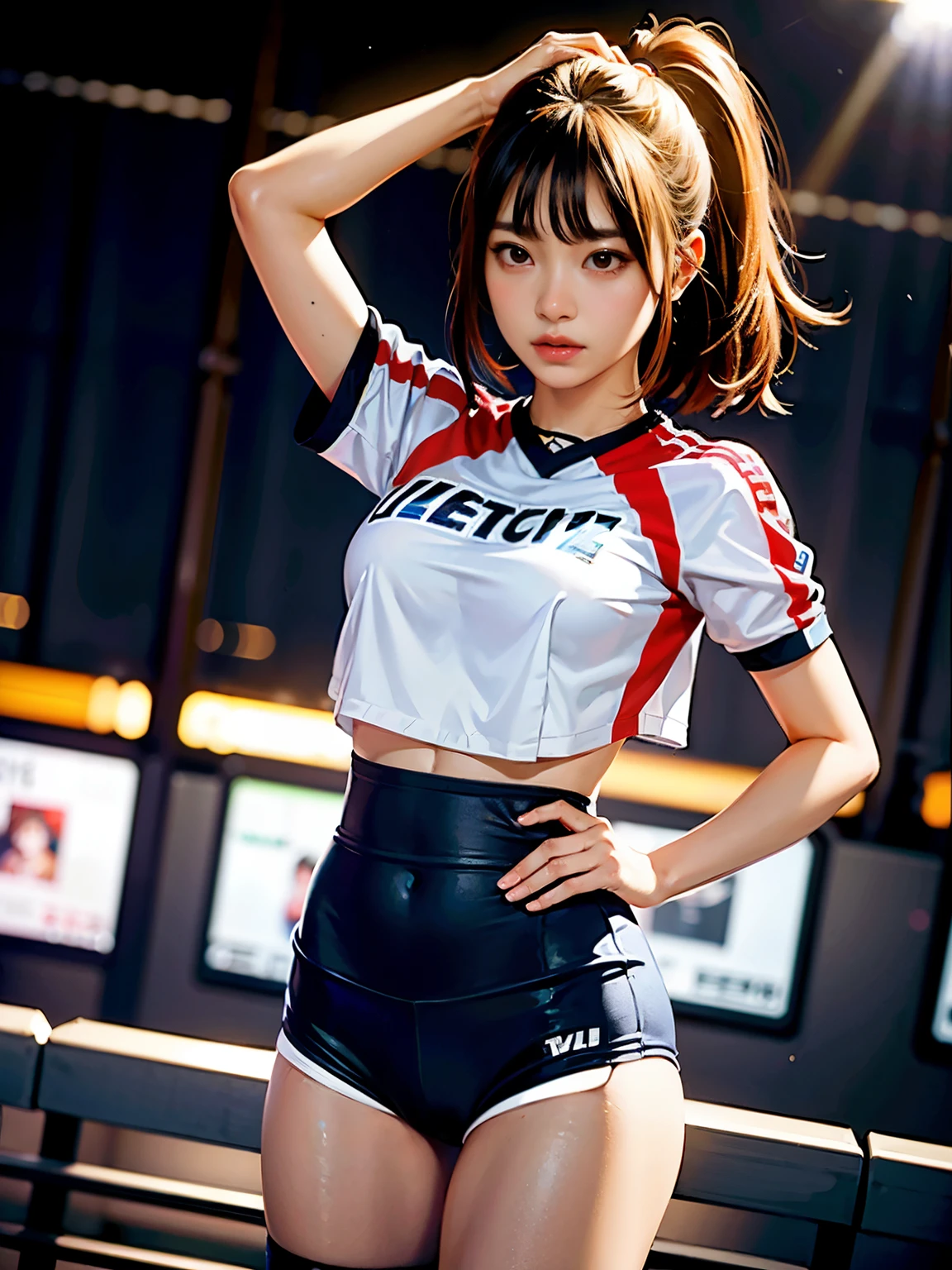 Asian woman in cheering uniform posing for photo, Nam Jae Young, TWICE&#39;s Tzuyu, Choi Hong Hwa, Lee Ji Eun, Lee Ji Eun, Park from to, Hwang Se-ha, korean female fashion model, beautiful korean woman, crystal, Saesong Yoon, korean girl, korean idol