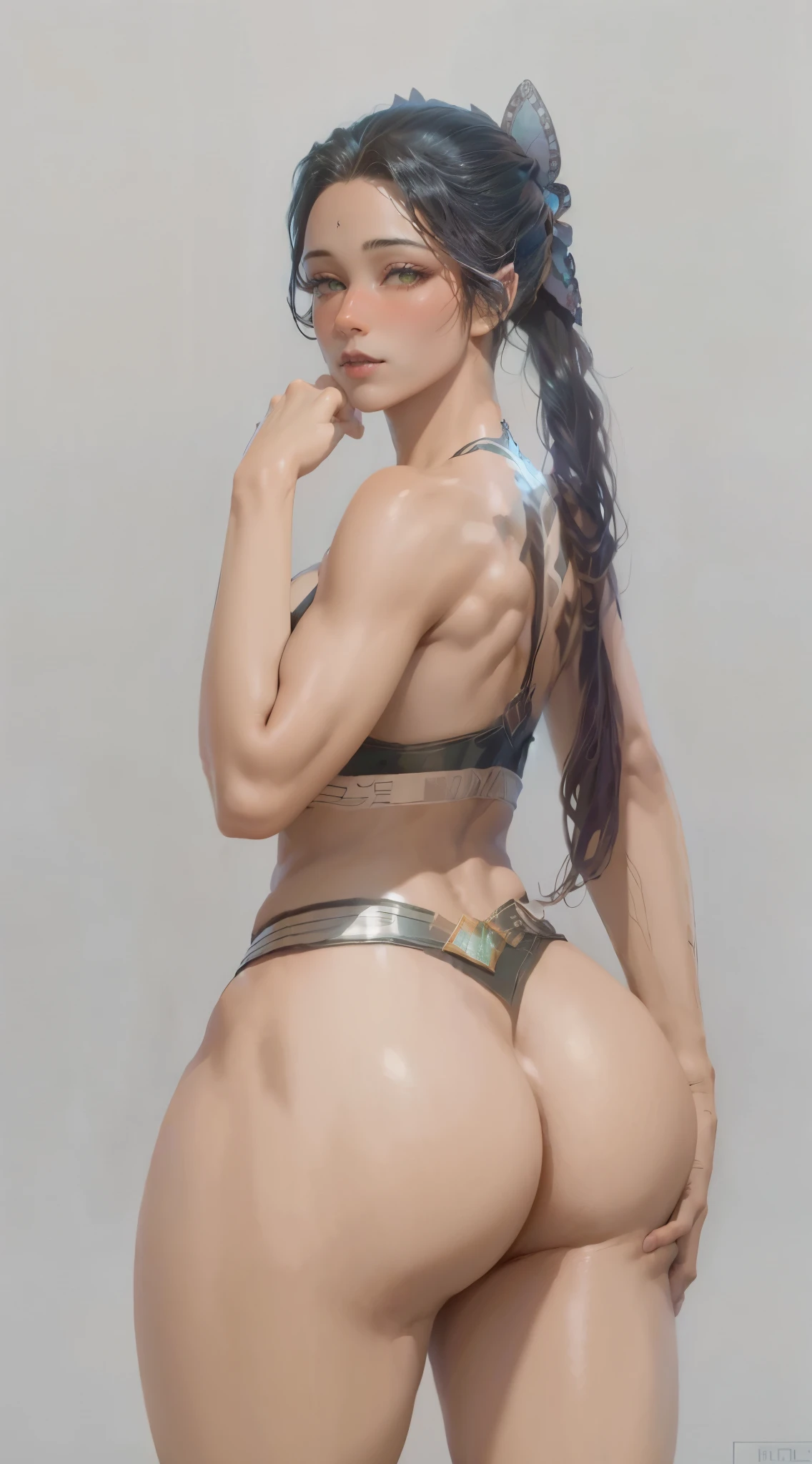 Muscle Girl, black hair, Asgard，valkyrie，Senhora Cavaleiro，anatomia correta，epic fantasy digital art，tmasterpiece，8k，high-definition resolution，Desenho detalhado，alta qulidade，, Epic composition,