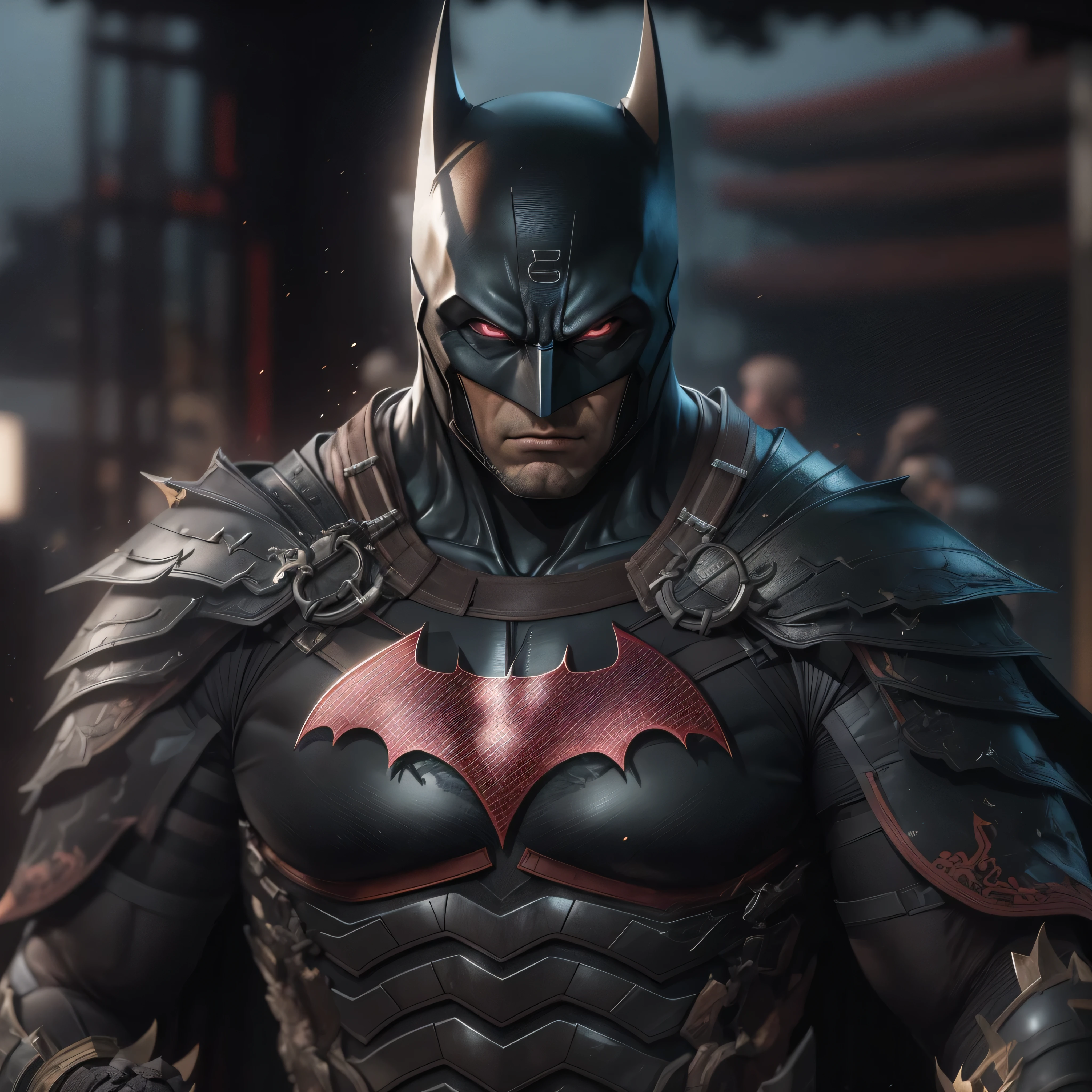 DC comic's, Samurai Batman, photo-realistic, octane render, unreal engine, ultra-realistic