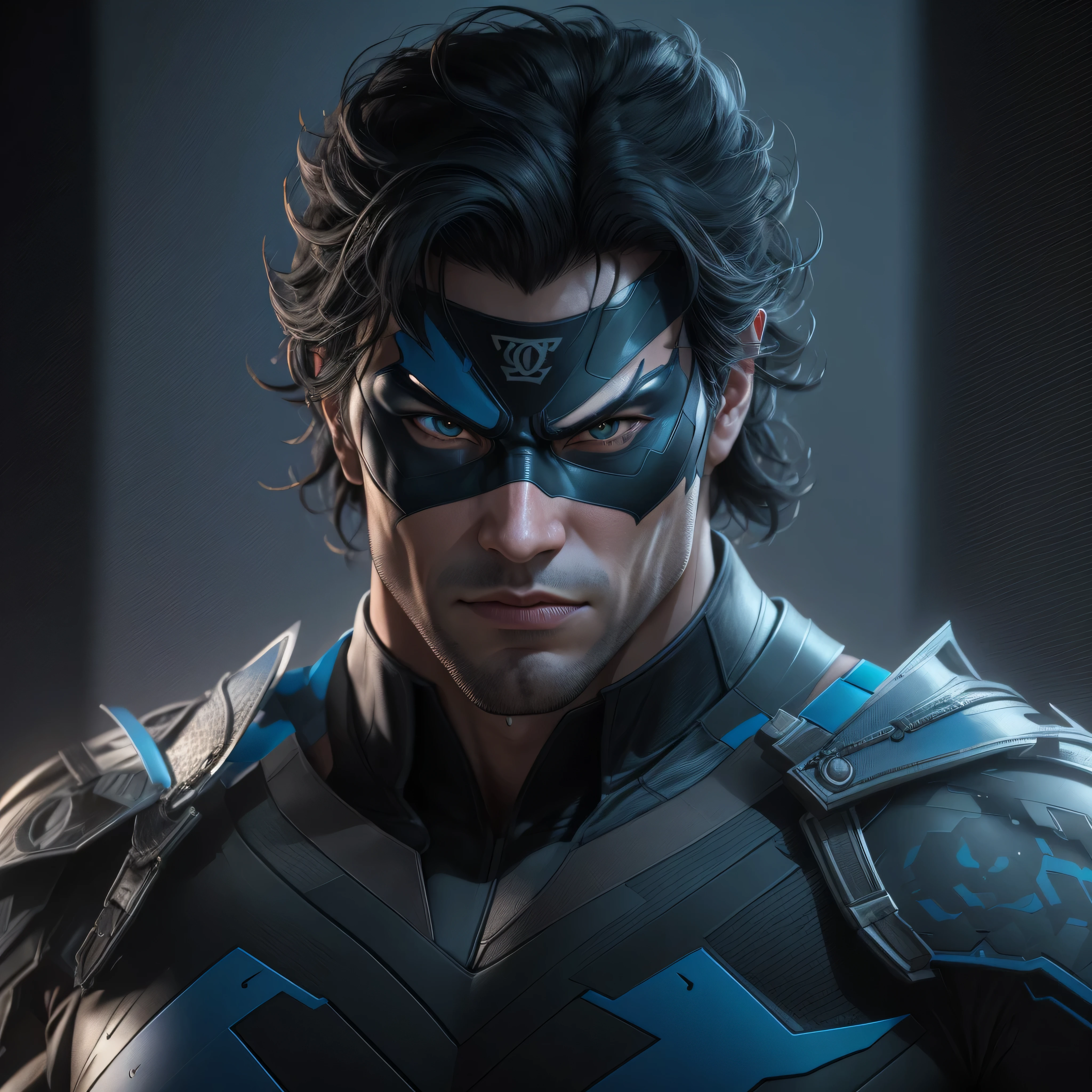 DC comic's, Samurai Nightwing, photo-realistic, octane render, unreal engine, ultra-realistic