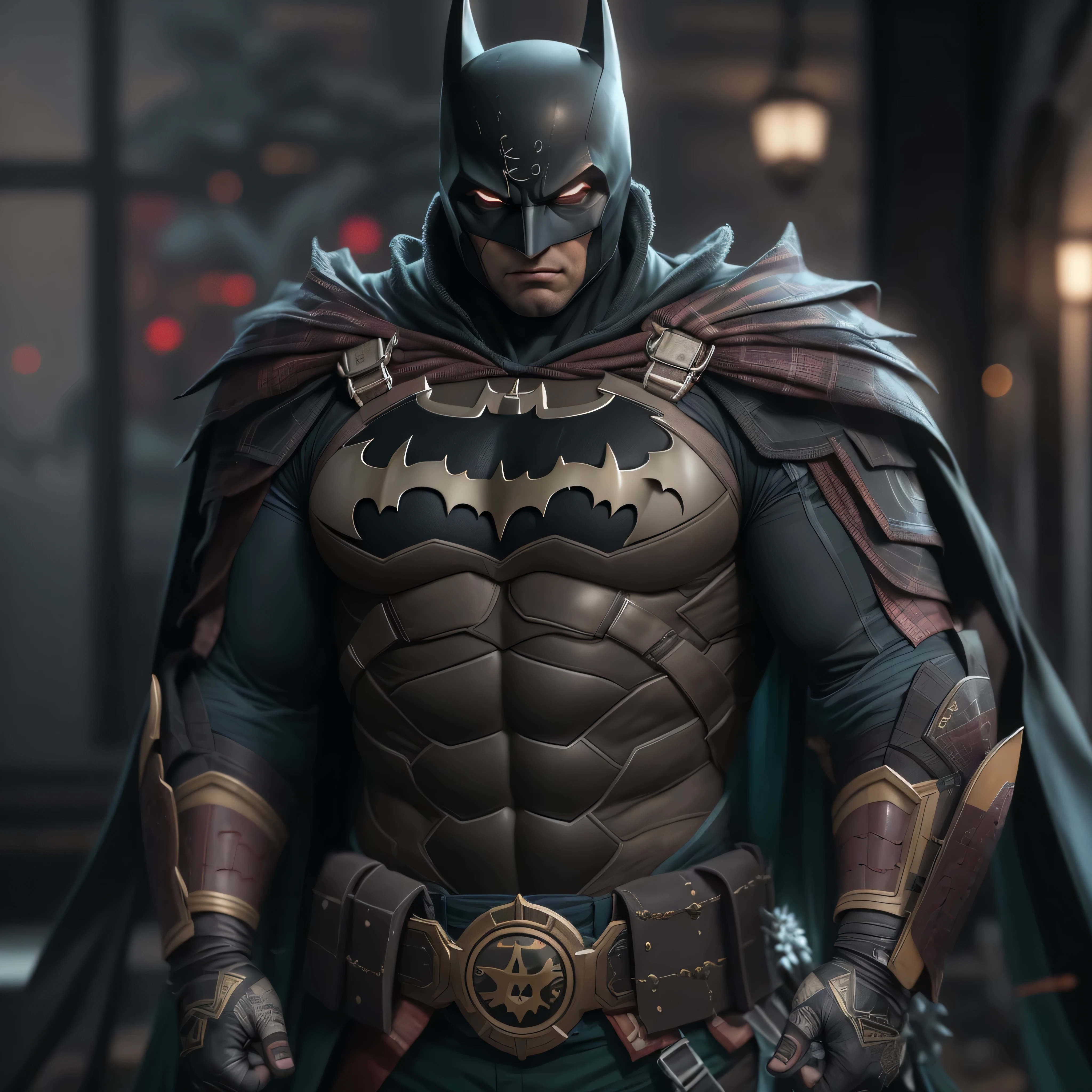 DC comic's, Samurai Batman, photo-realistic, octane render, unreal engine, ultra-realistic