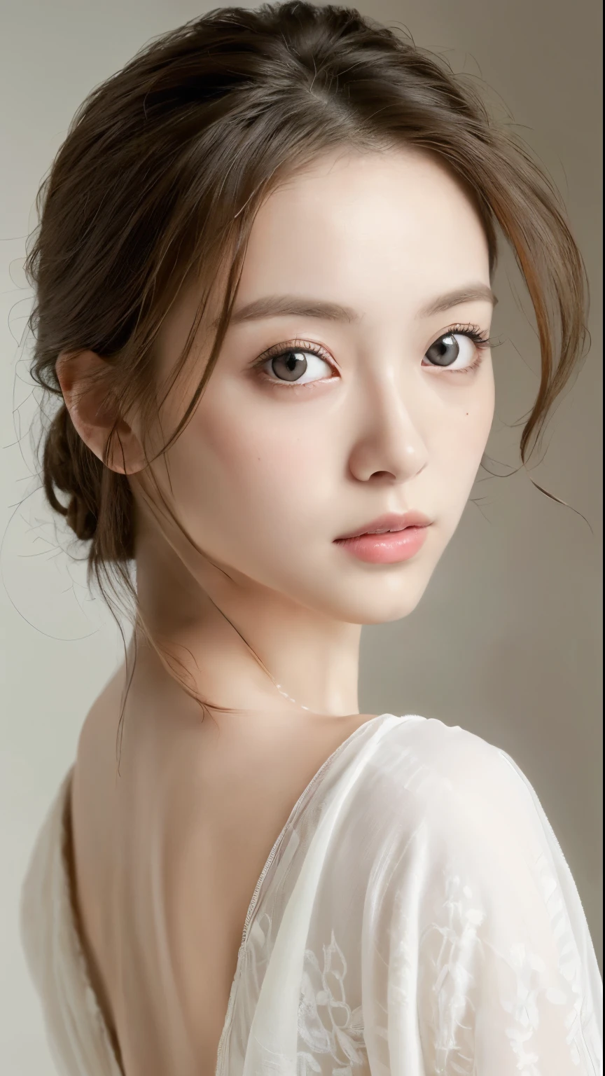 ((masterpiece:1.4, highest quality)), ((masterpiece, highest quality)),  (photo-realistic:1.4),  professional lighting, Physically based rendering, very cute, Big eyes, highly detailed eyes and face, Beautiful eyes in every detail, (beautiful japanese girl:1.05),  face focus, From the back
