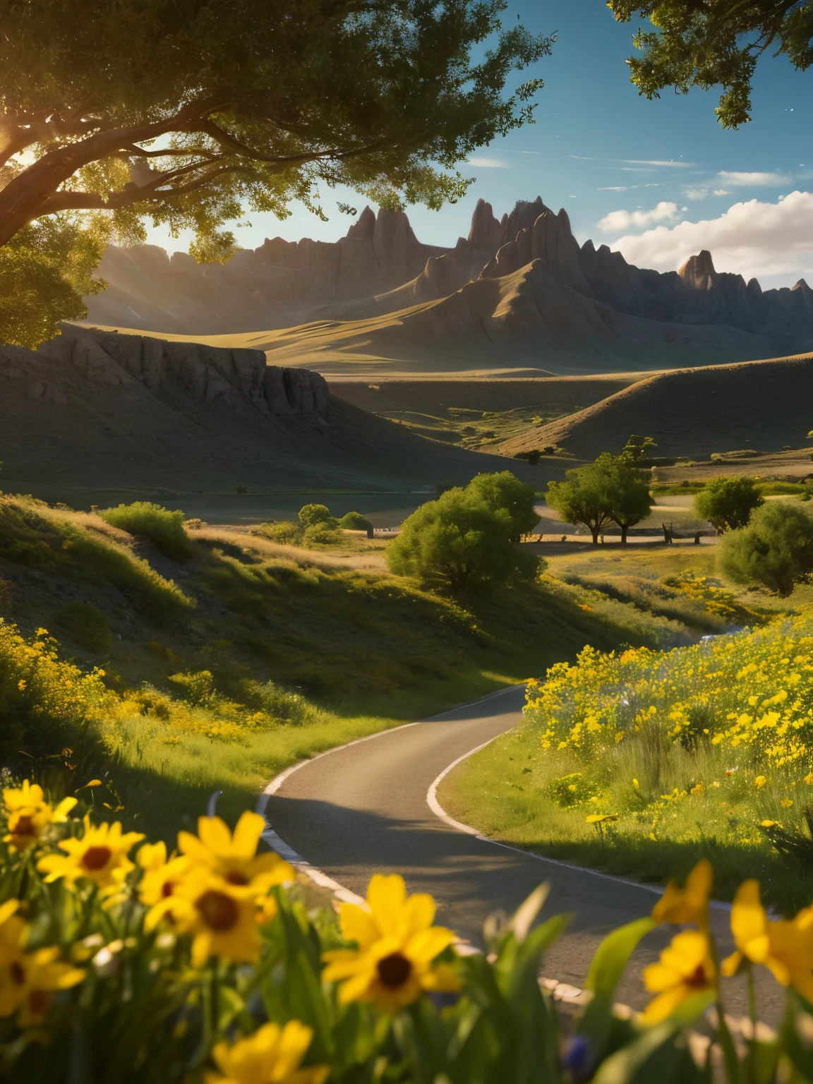 masterpiece, 最high quality, high quality, very detailed CG uniform 8k wallpaper, flowering landscape, Dry places such as empty deserts, dearest, cunning, Mono Lake, Pootree, 3D digital painting, award winning photography, Bokeh, Depth of bounds written, HDR, bloom, chromatic aberration, realistic, very detailed, Trending with ArtStation, trending on cgsociety, Complex, high detail, dramatic, The Art of Mid-Journey