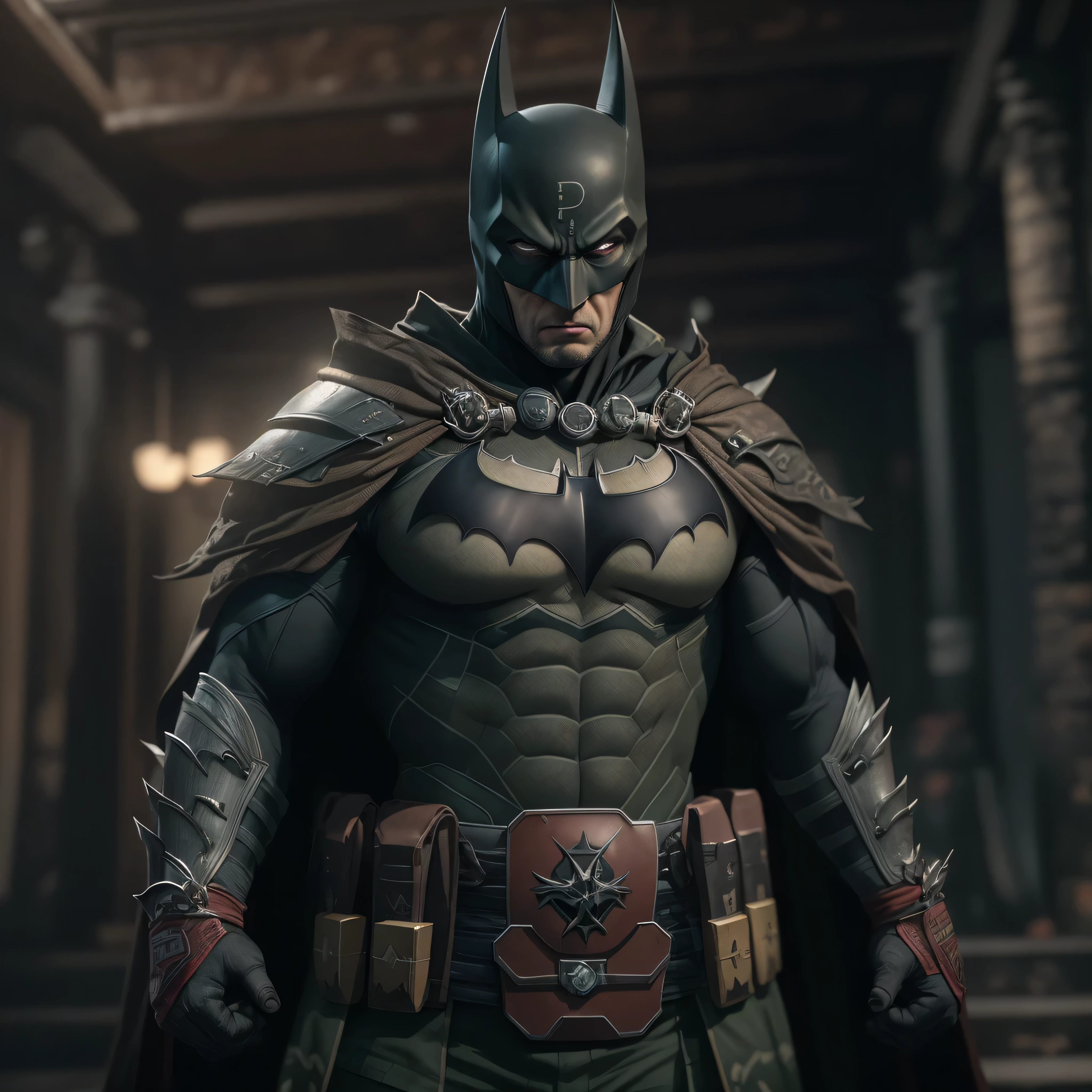 DC comic's, Samurai Batman, photo-realistic, octane render, unreal engine, ultra-realistic
