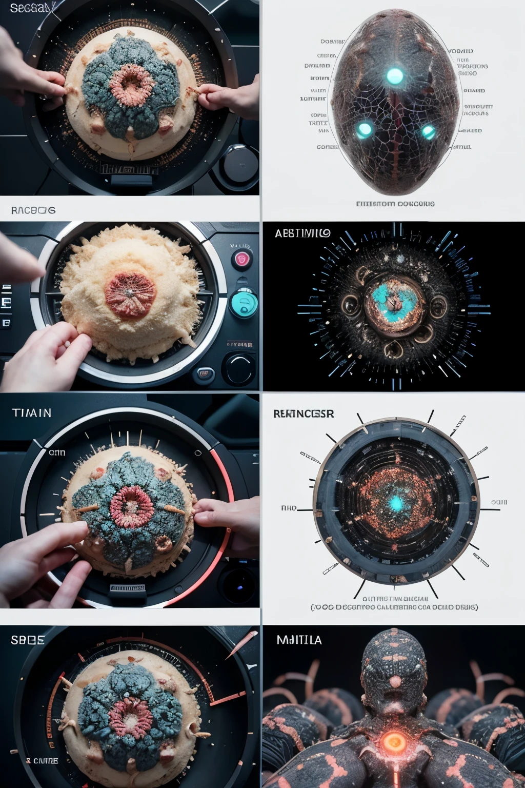 /imagine prompt:An infographic style image titled "IA vs. Câncer: A Batalha do Século", illustrating the impactful role of AI in cancer detection and treatment. The design features a dynamic battle between stylized representations of AI algorithms and cancer cells, highlighting innovations like precision medicine, machine learning diagnostics, and AI-driven research. The