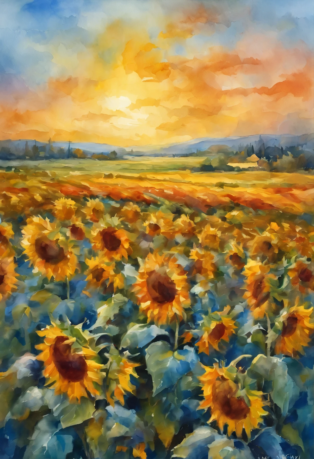 Clear blue sky,A sunflower field、unreal enginee 5, Cinematic, low angle photo, Motion Blur, depth of fields, Perfect color grading. ultra-detailliert, Beautiful, insanely detaileda, Intricate details, Editorial Photography, Shot with a 50mm lens, depth of fields, Tilt Blur, Shutter Speed 1/1000, F/22. Lightmaps, Super bright