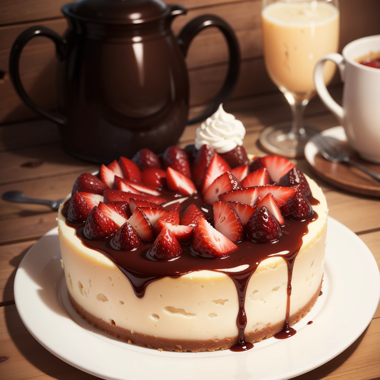 Delicious-looking cheesecake