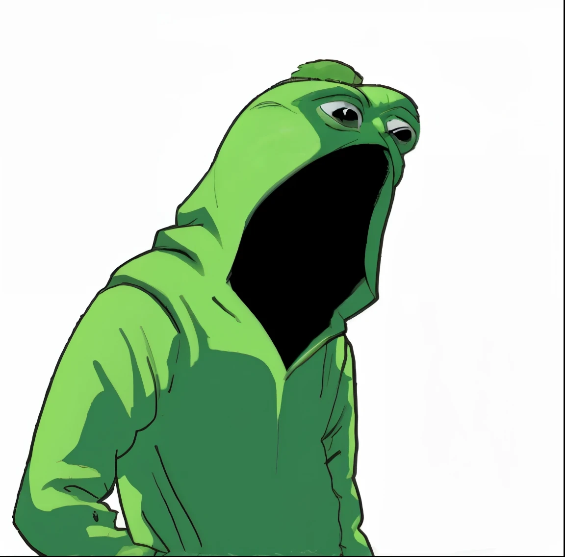um close up de uma pessoa usando um capuz com um capuz em, 4 chan Pepe, Jacksepticeye como um Muppet, Kermit, sapo Pepe, Pepe, o sapo, Pepe, Caco, o sapo, Retrato de Pepe, o sapo, Kermit dressed as an undertaker, green doom guy, Retrato de Caco, o sapo, Caco, o sapo como Thanos, Pessoa lagarto, Capuz Verde
