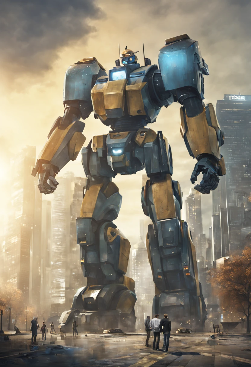 A city where giant robots walk