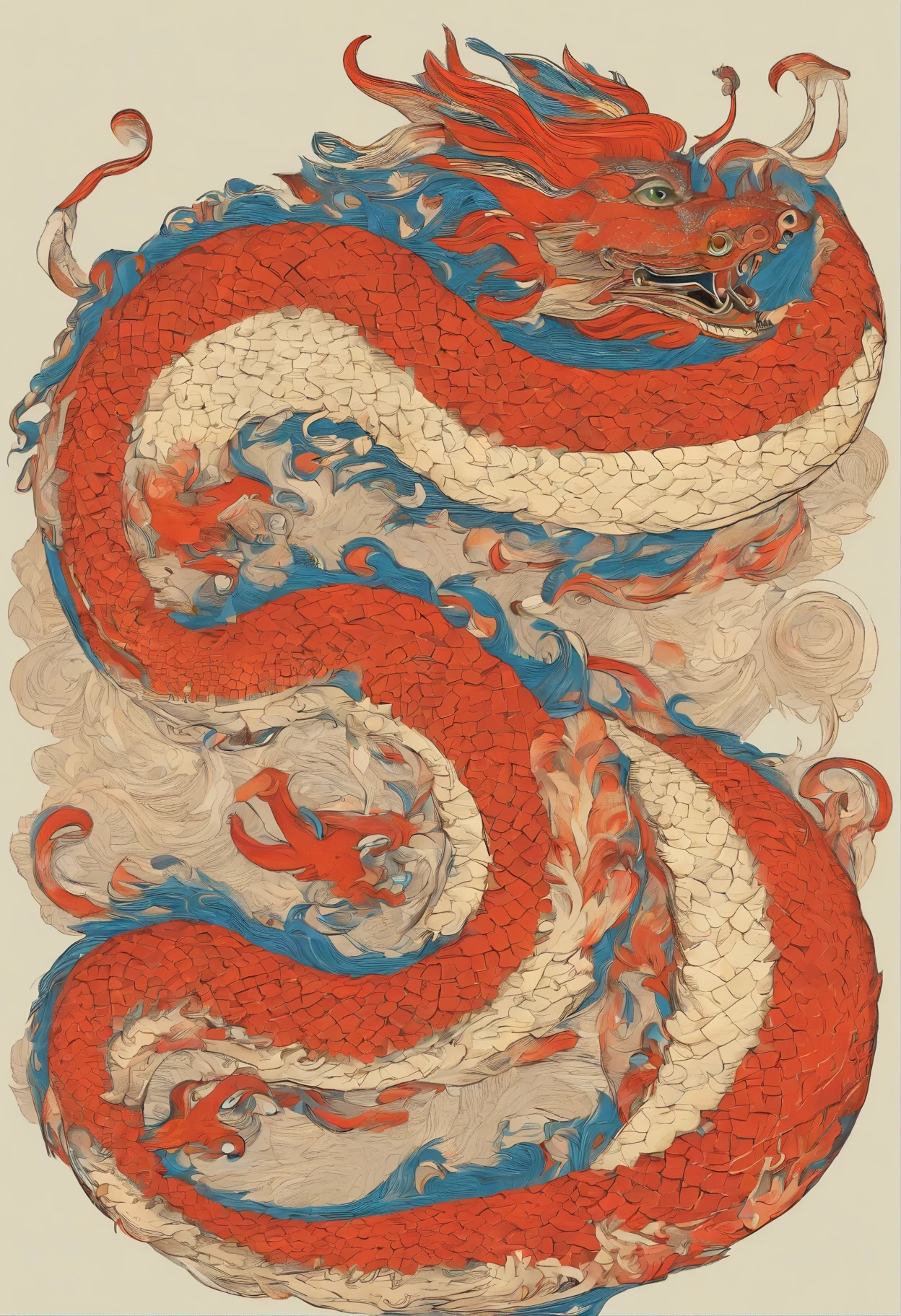 {{{{{illustration}}}}},Direction: Yuko Shimizu,1 garota,Chinese dragon, chinesa,foco feminino em, {{cor Tinta lavagem pintura}},{{respingos de tinta}},{{salpicos de cor}},{{{colorida}}},{{Outline}}, obra de arte,melhor qualidade, Lindamente pintado,altamente detalhado,