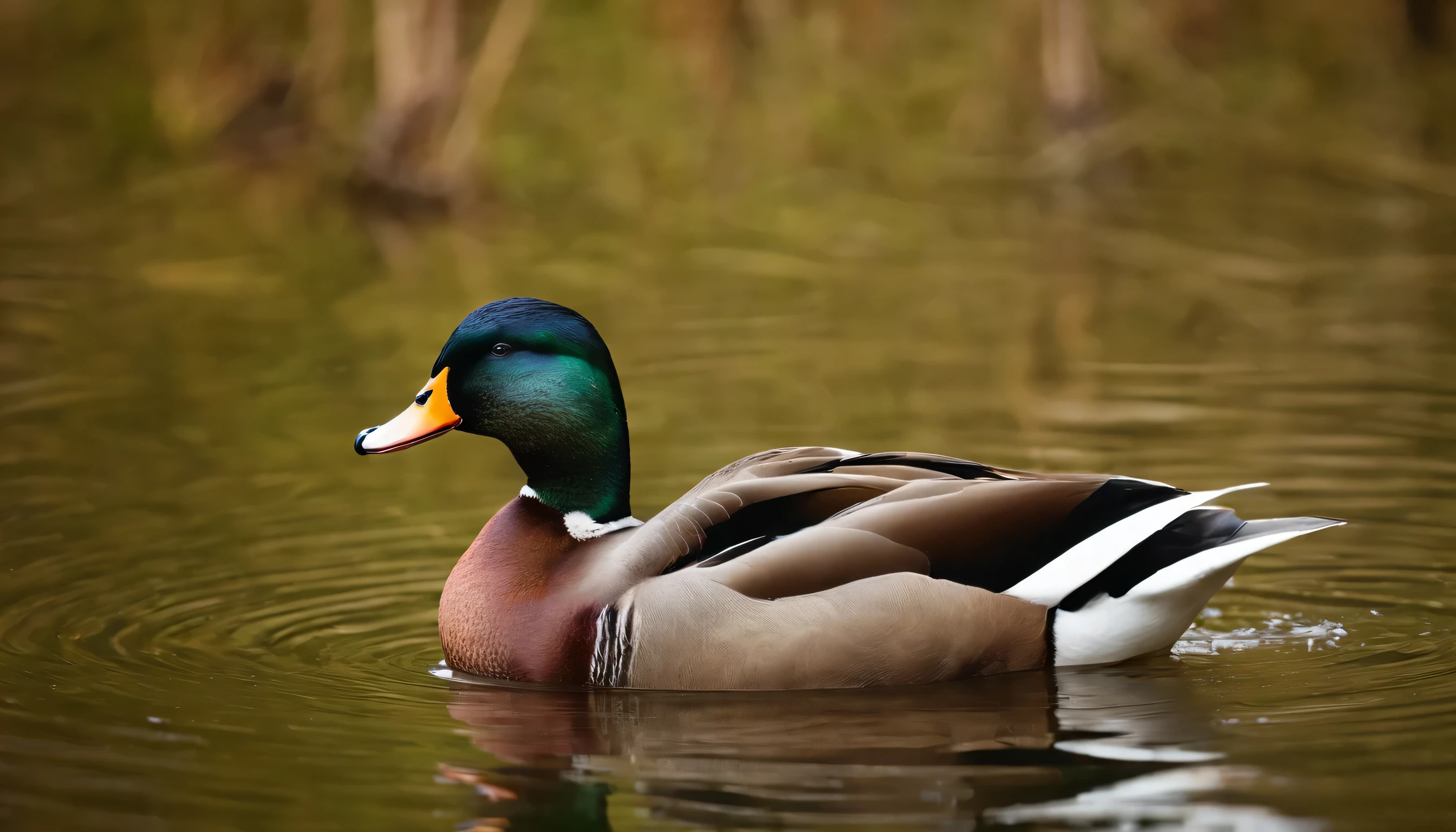Courtship Rituals: Picture male ducks displaying vibrant feathers and engaging in lively courtship rituals. Illustrate the charming interactions between mates as they form bonds that contribute to the continuity of the duck life cycle.