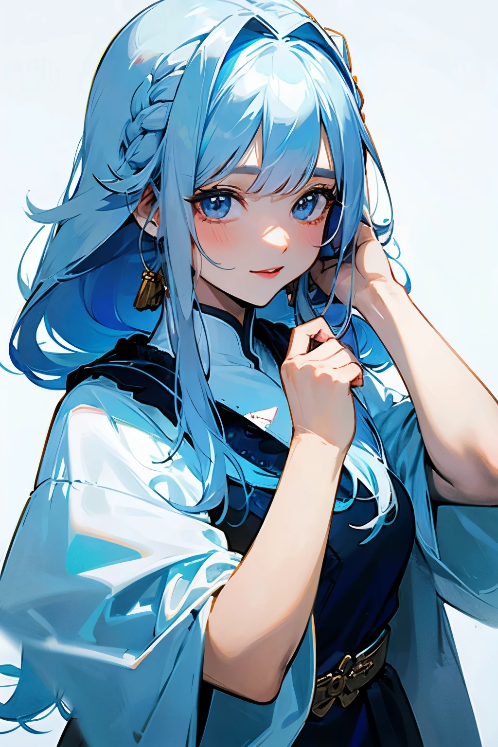 Mulher, cabelo branco
