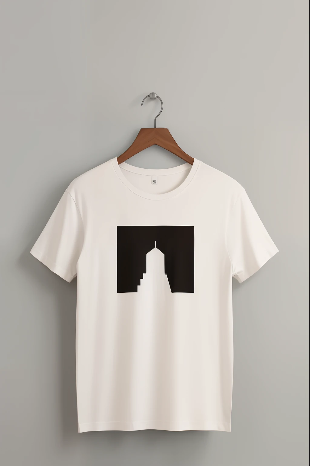 A minimalist t-shirt design with a vintage touc...
