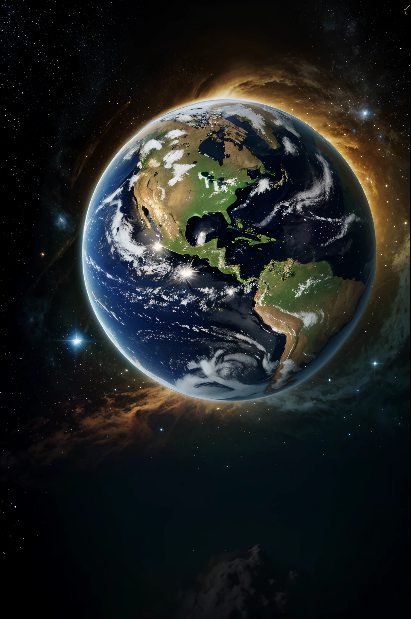 melhor qualidade, obra de arte, ultra high resolution, planeta terra, galaxia
