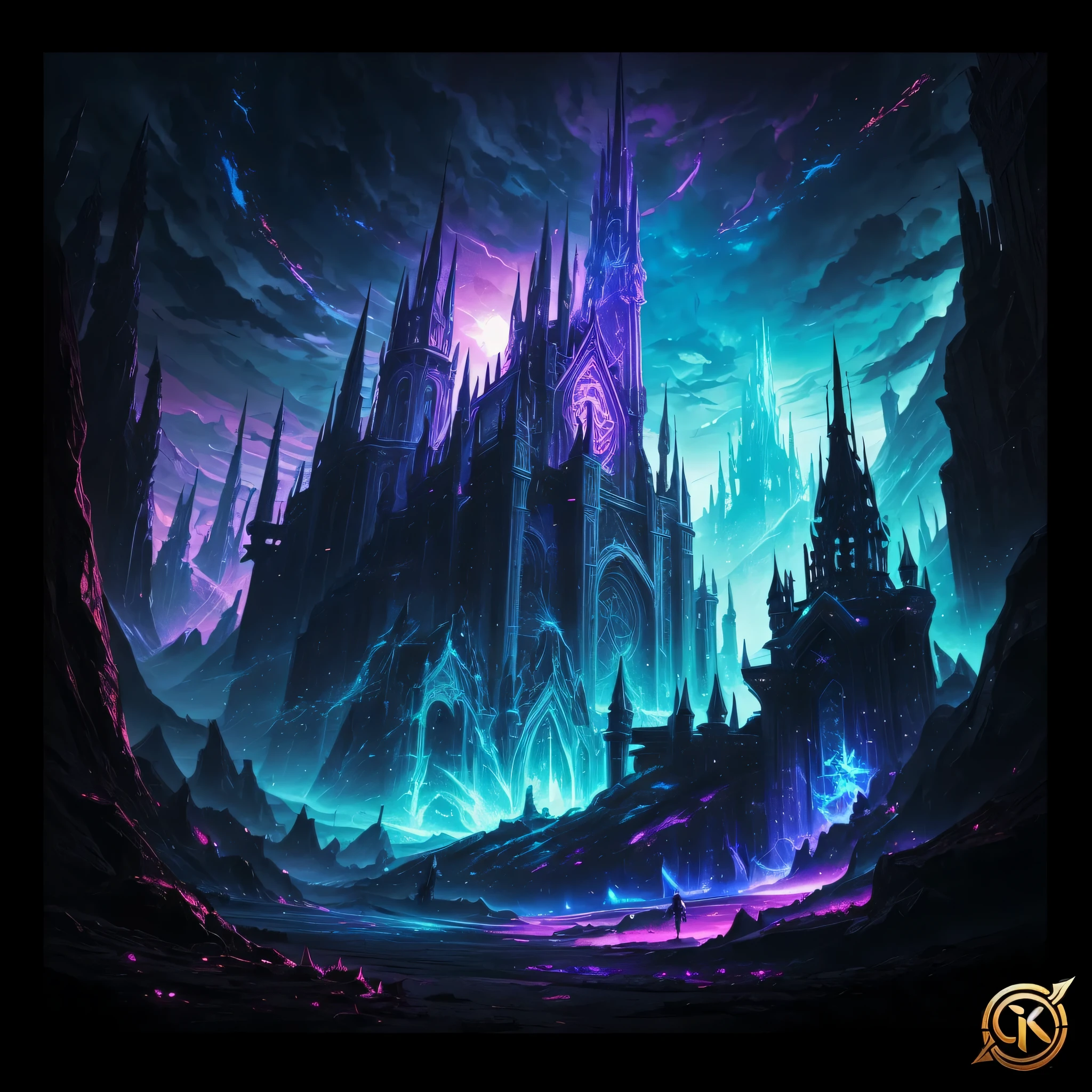 Create a unique and artsy print based on fantasy videogames and animes symbols