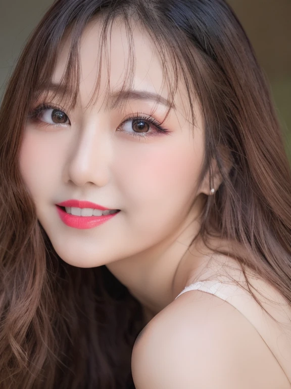(realistic、masterpiece、Best Quality、8K、highres、high resolution:1.3)、1 girl、Big breasts、white bikini、looking at viewers、super fine face and eyes、long hair、 upper body、