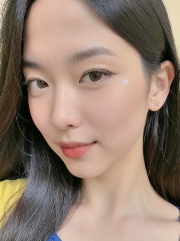 (realistic、masterpiece、Best Quality、8K、highres、high resolution:1.3)、1 girl、Big breasts、white bikini、looking at viewers、super fine face and eyes、long hair、 upper body、