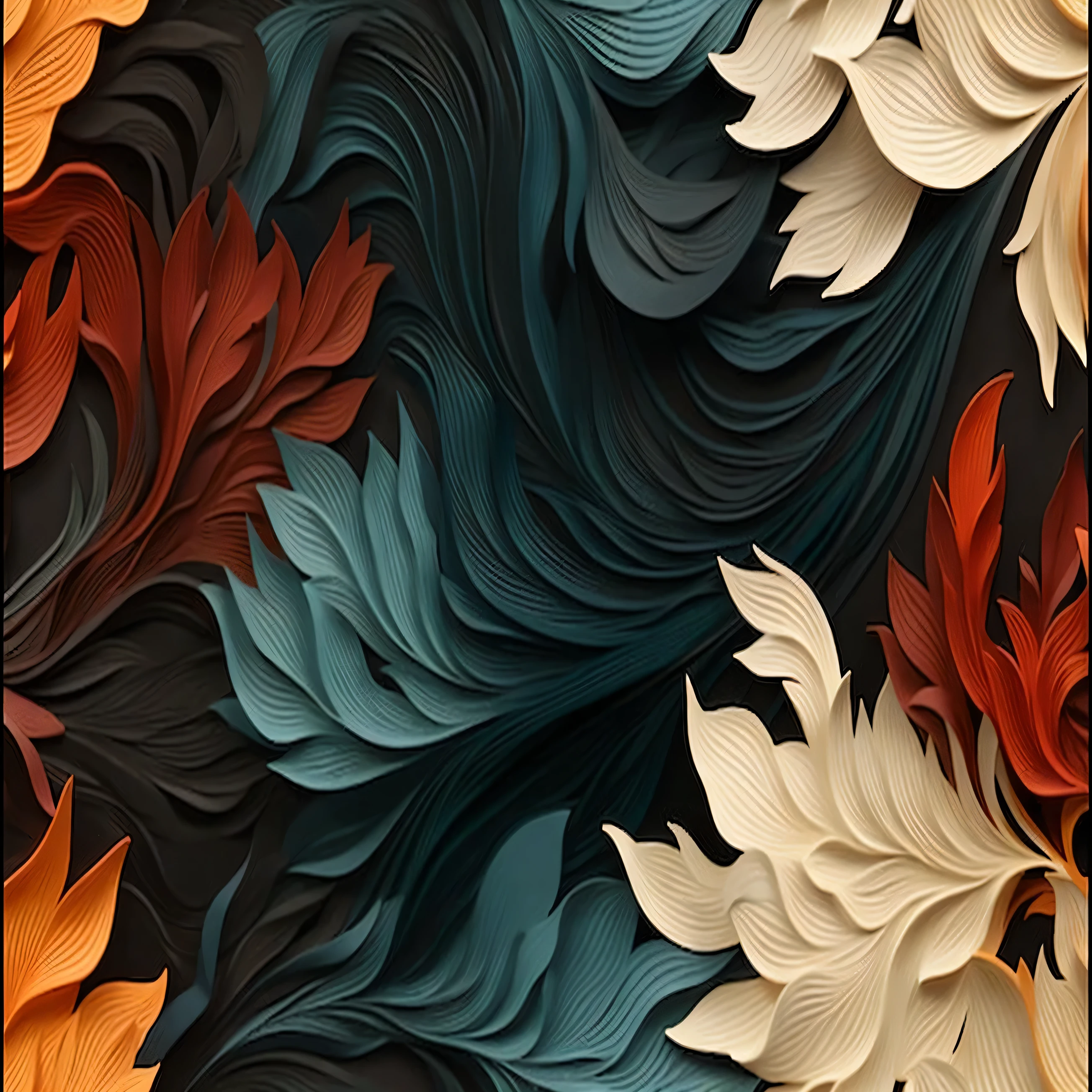 um close de uma flor de papel colorida com muitas folhas, Intricado pintura digital, Intricado 3 d illustration, arte em papel em camadas, Intricado digital art, Intricado digital artwork, arte digital ultra-detalhada, arte abstrata 3 d, Digital art with incredible detail, digital Intricado art, arte digital 3d detalhada, pintura digital | Intricado, arte digital altamente detalhada, papel de parede do telefone. Intricado