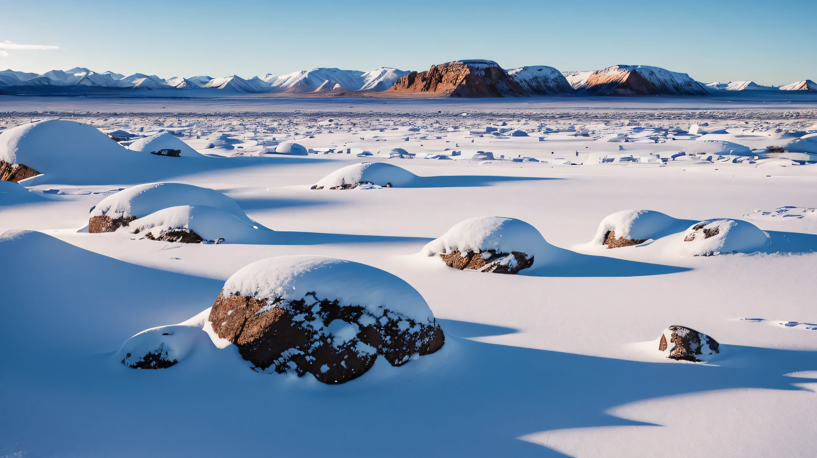 snowy cold desert, rocky, cold colors, greyed, cold desert, ((nordic)), cold blue